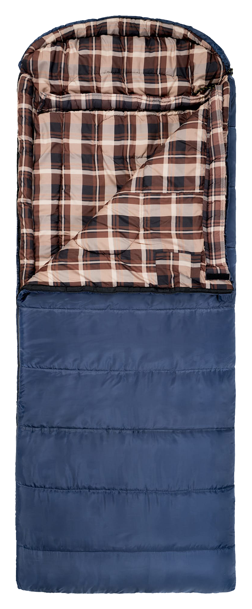Image of TETON Sports Celsius XL -25°F Sleeping Bag - Right Zipper 90''L x 36''W - Blue Plaid