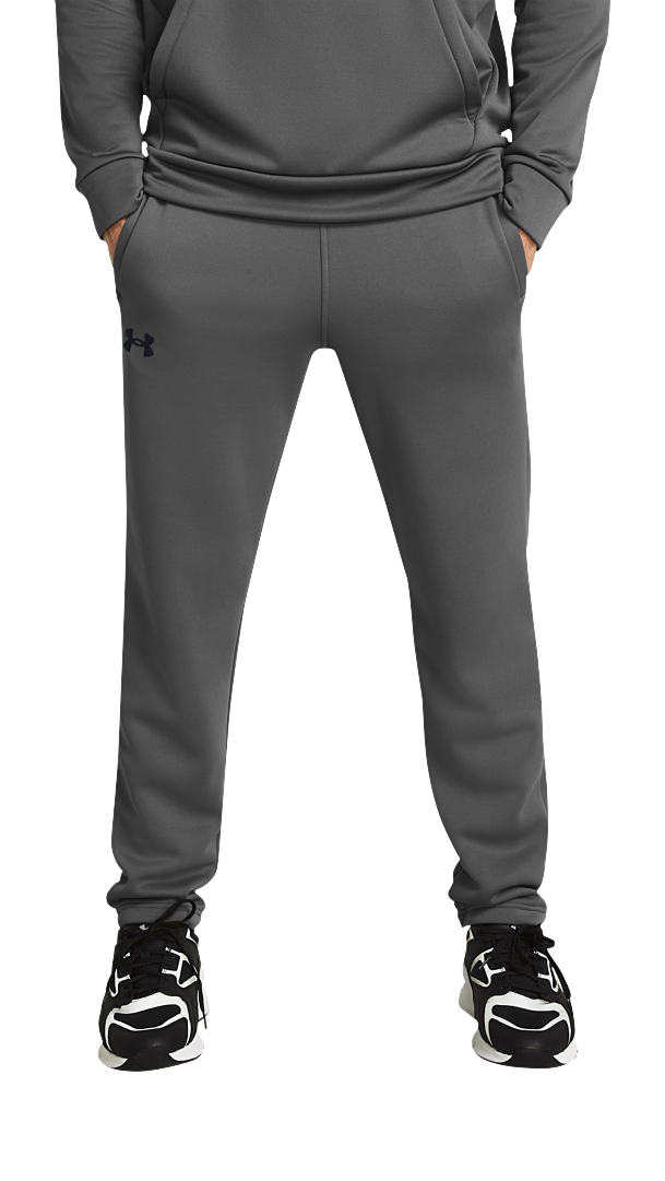 Image of Under Armour Fleece Pants for Men - Castlerock/Black - S