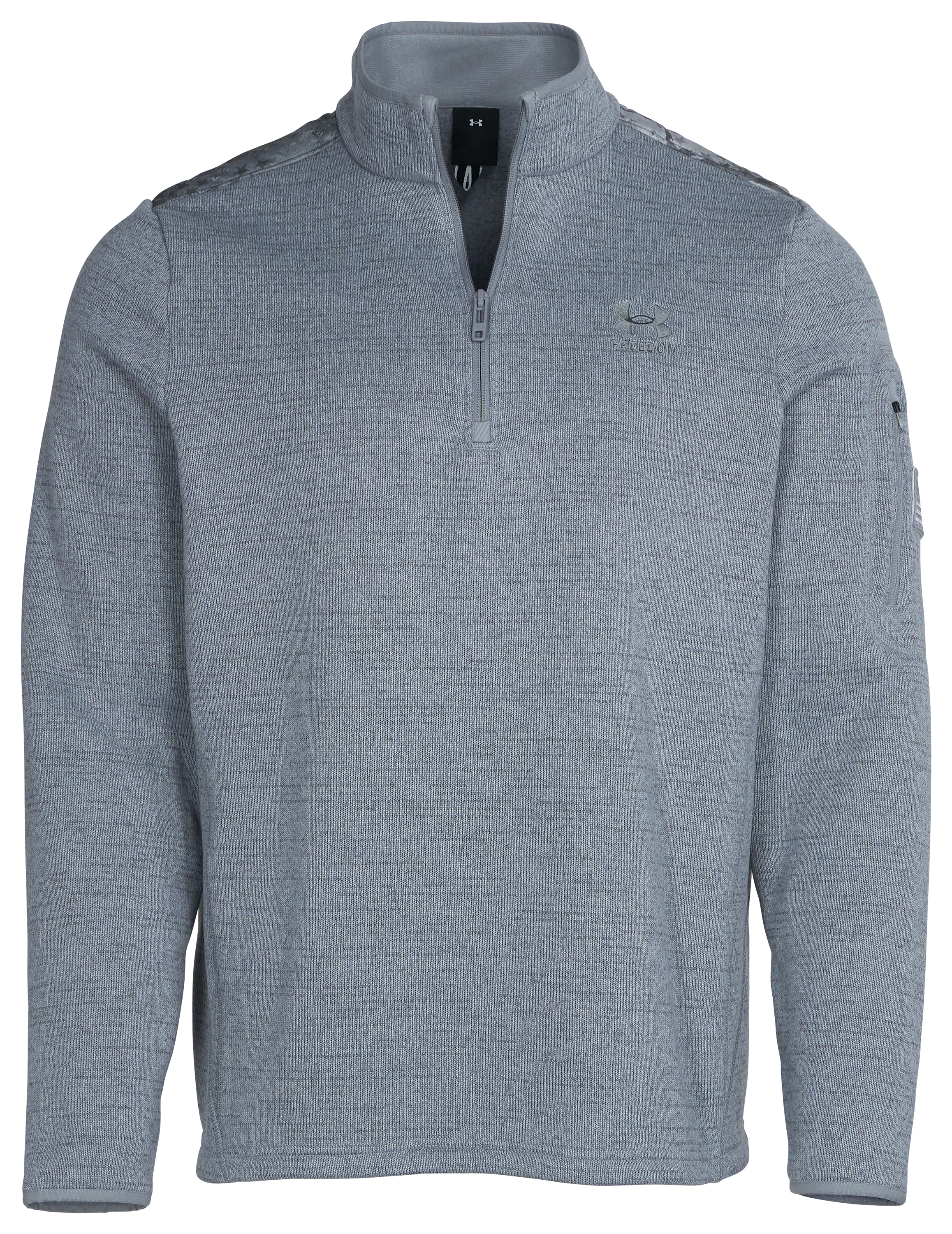 Under Armour Expanse Freedom Quarter-Zip Long-Sleeve Pullover for Men - Steel/Titan Gray