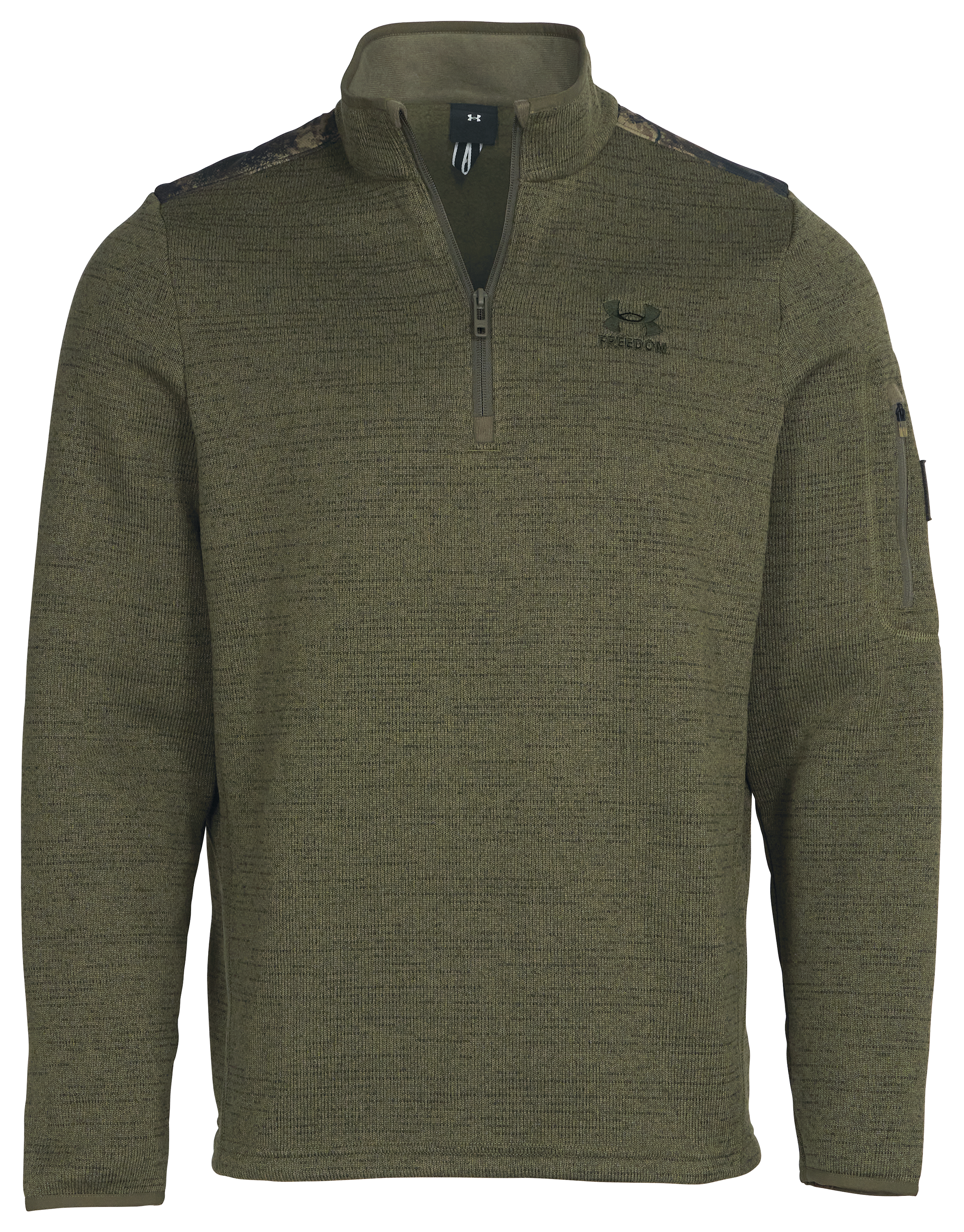 Under Armour Expanse Freedom Quarter-Zip Long-Sleeve Pullover for Men - MOD Green/Baroque