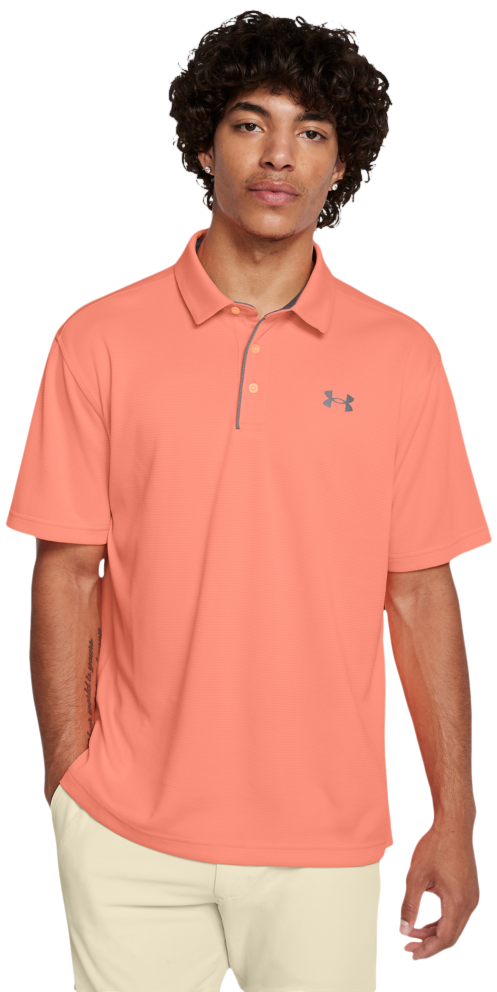 Image of Under Armour Tech Short-Sleeve Polo - Flare Orange
