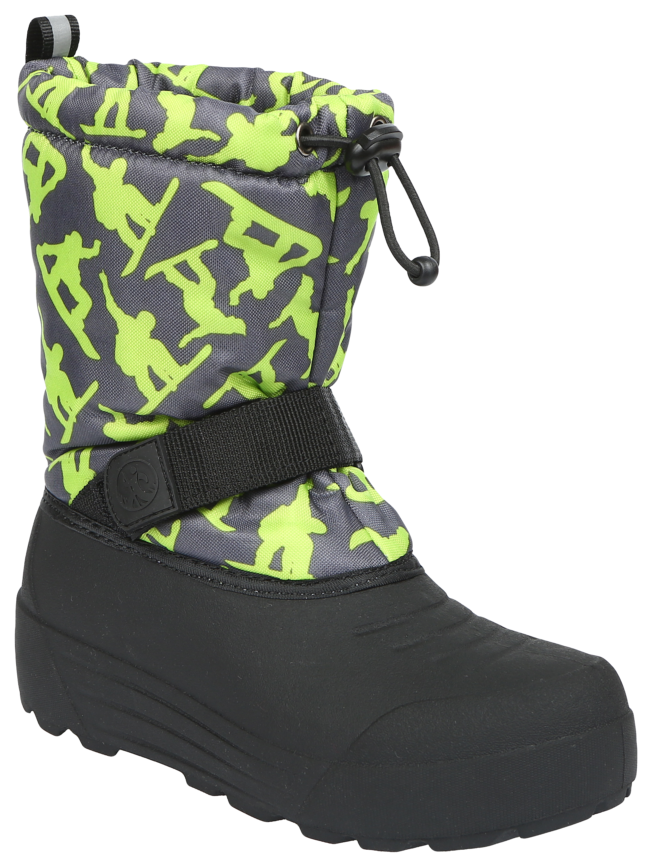 Image of Northside Frosty Insulated Pac Boots for Kids - Dark Gray/Green - 5 Kids