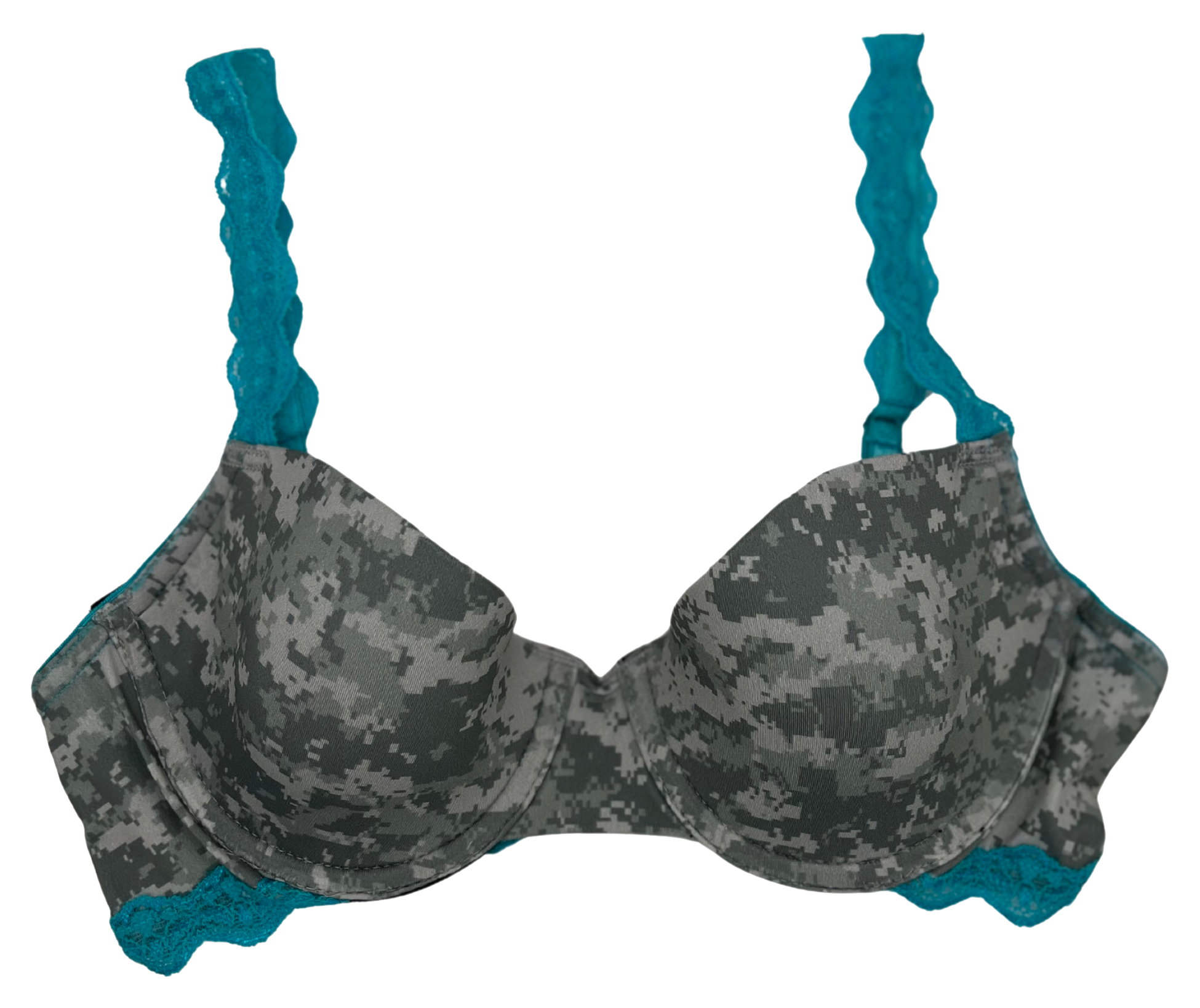 Wilderness Dreams Envision Camo and Black Lace T-Shirt Bra for Ladies