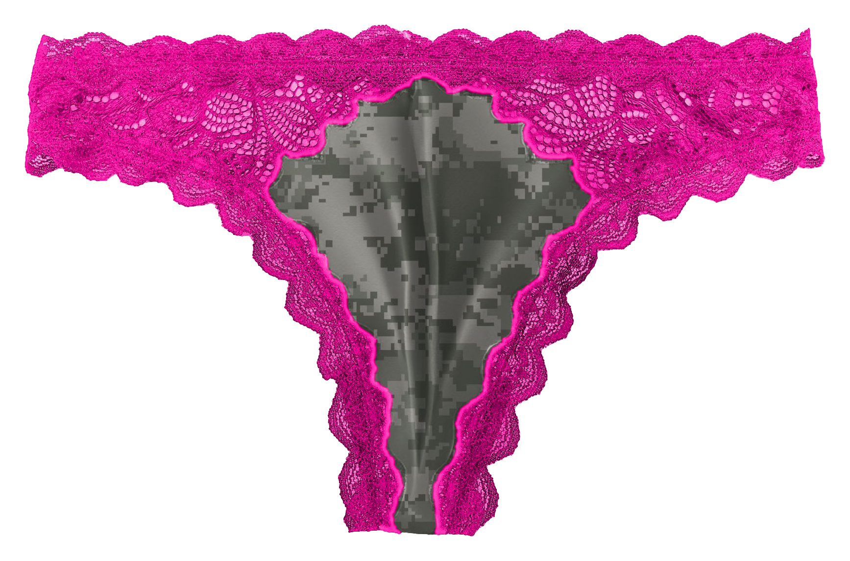 Wilderness Dreams ShapeShift Camo Lace Thong for Ladies