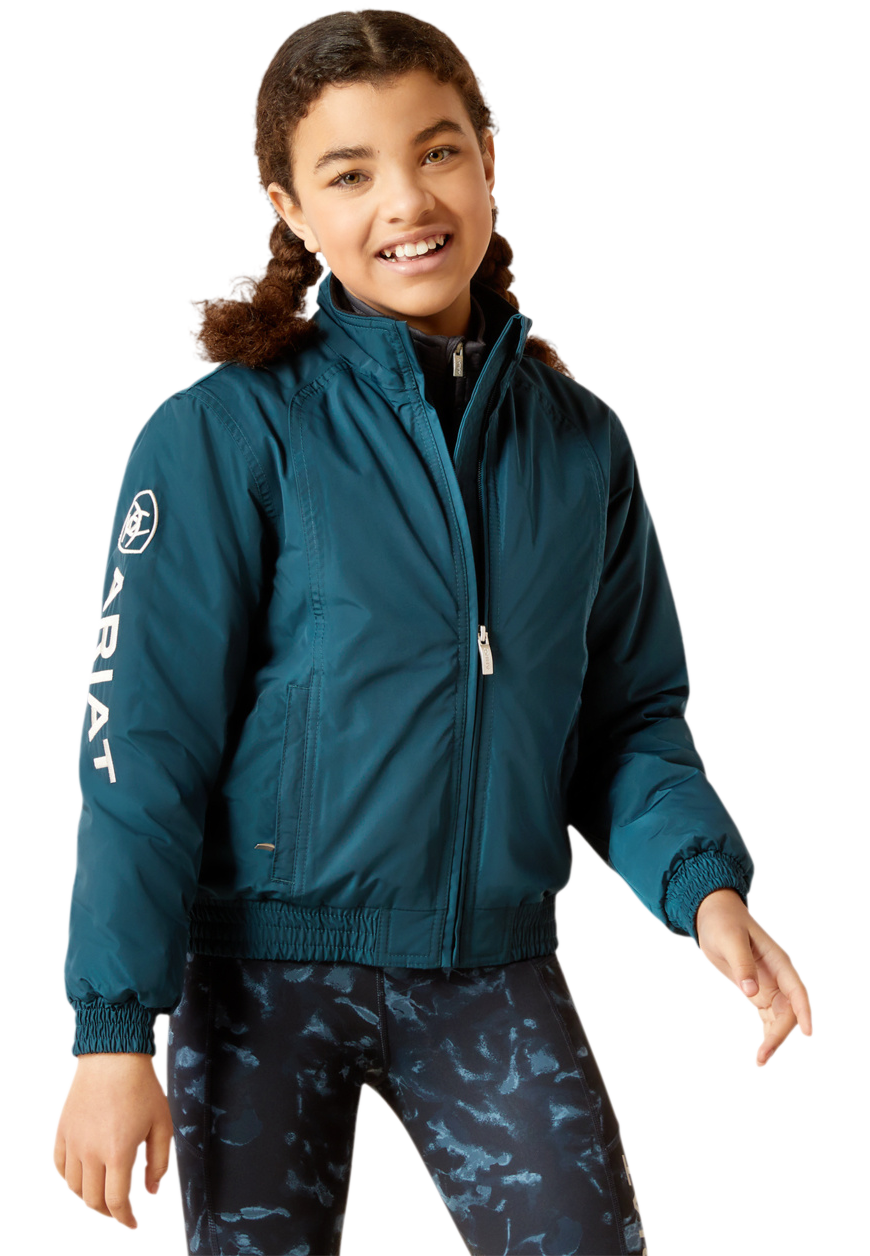 Image of Ariat Stable Insulated Jacket for Kids - Reflecting Pond - XS