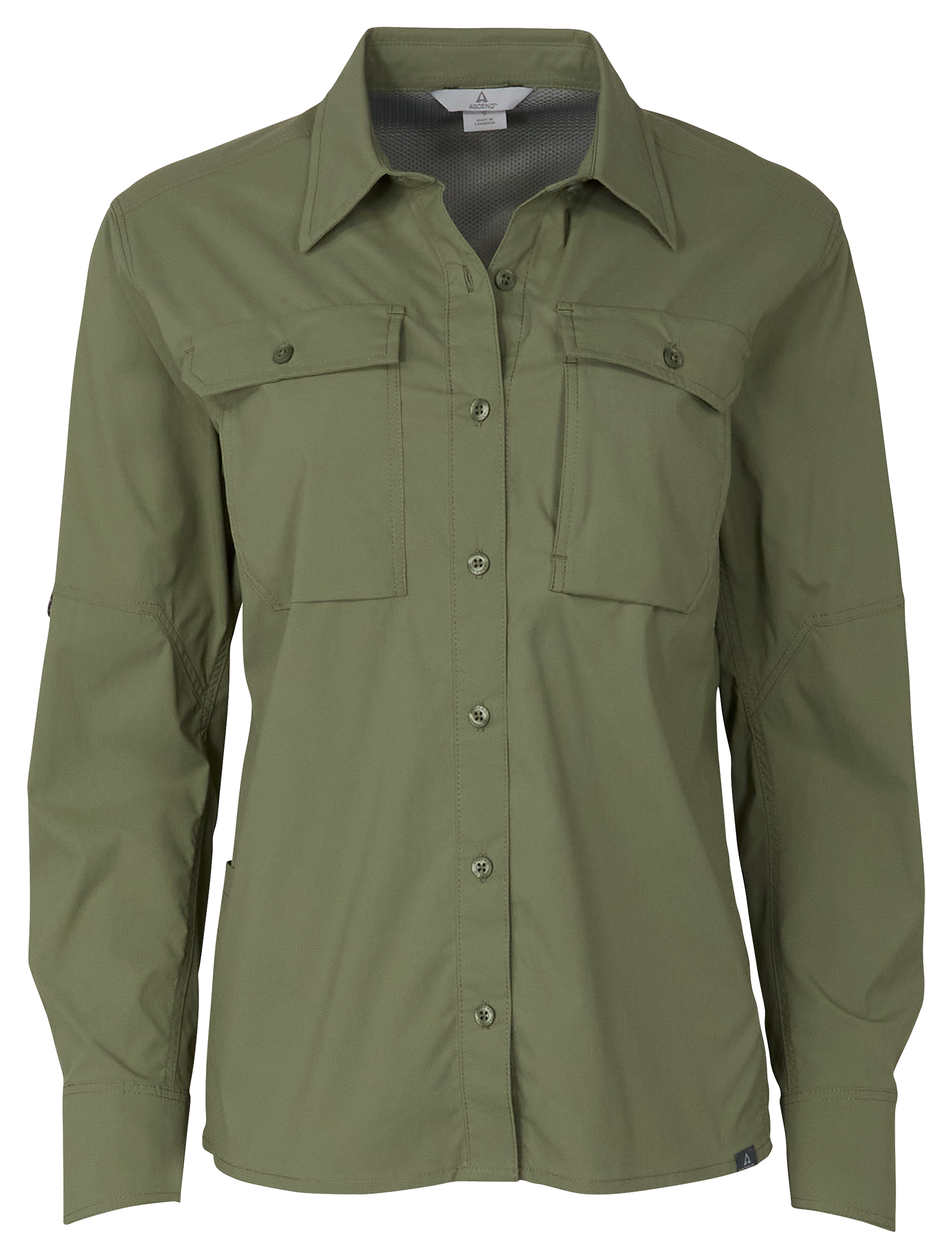 Image of Ascend Utility Long-Sleeve Shirt - Deep Lichen Green