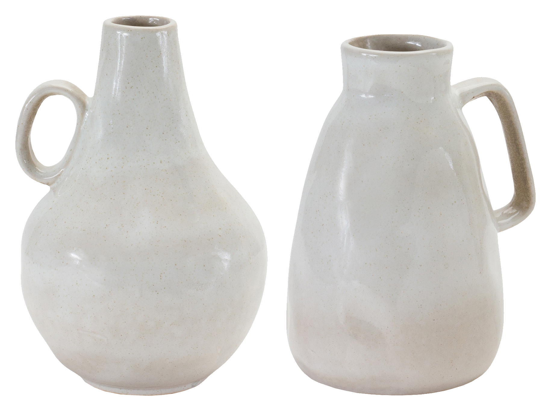 Image of Melrose International Ceramic Jug Vase Set of 2