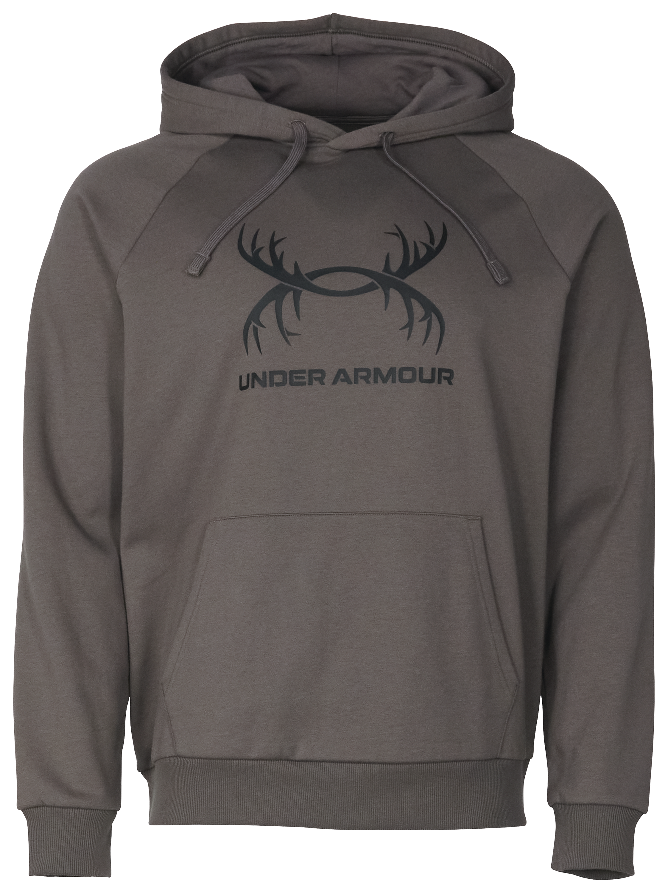 Image of Under Armour Rival Antler Graphic Hoodie for Men - Fresh Clay/Jet Gray - 2XL