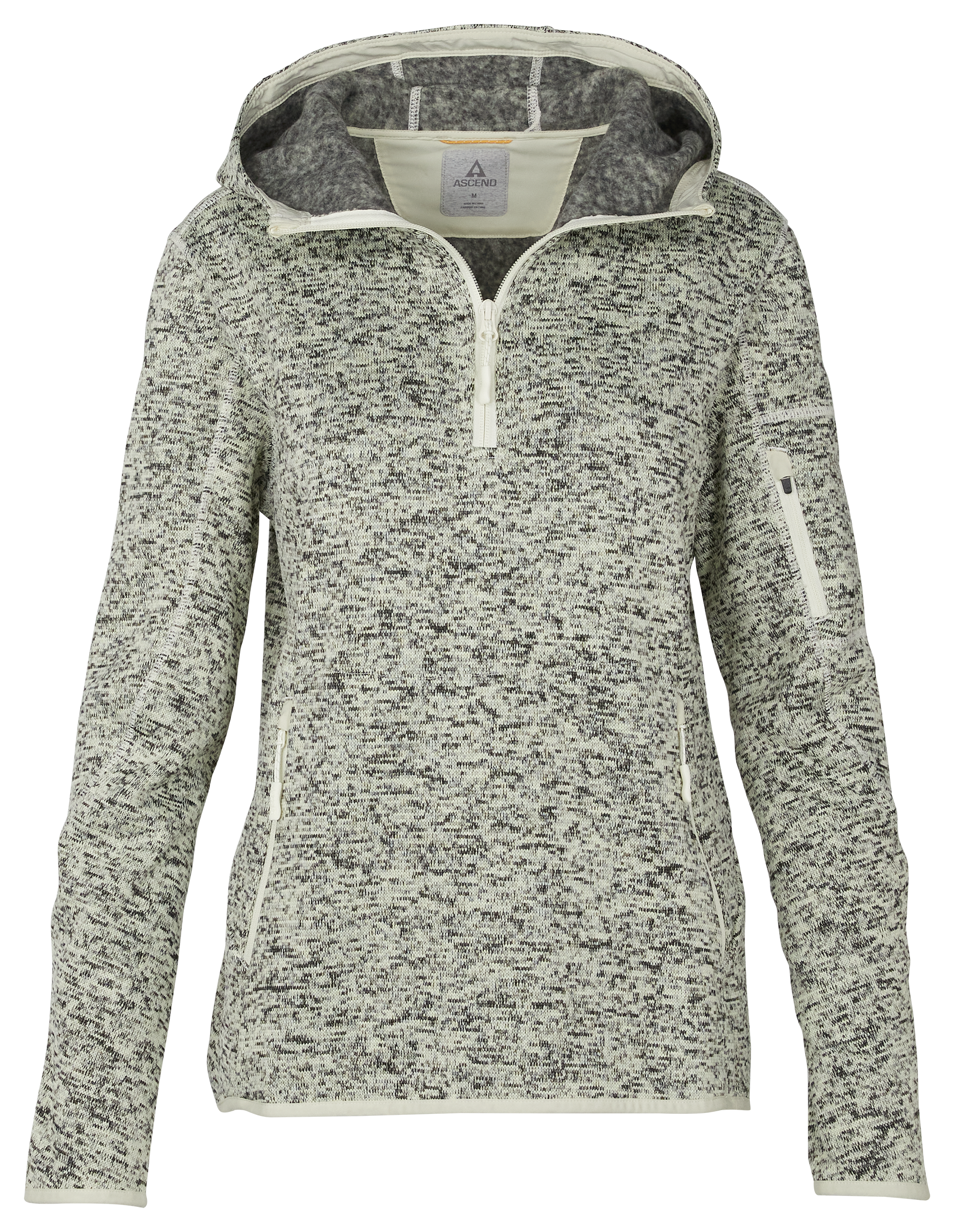 Image of Ascend Expedition Long-Sleeve Sweater Fleece Hoodie for Ladies - Bone White/Phantom - XS