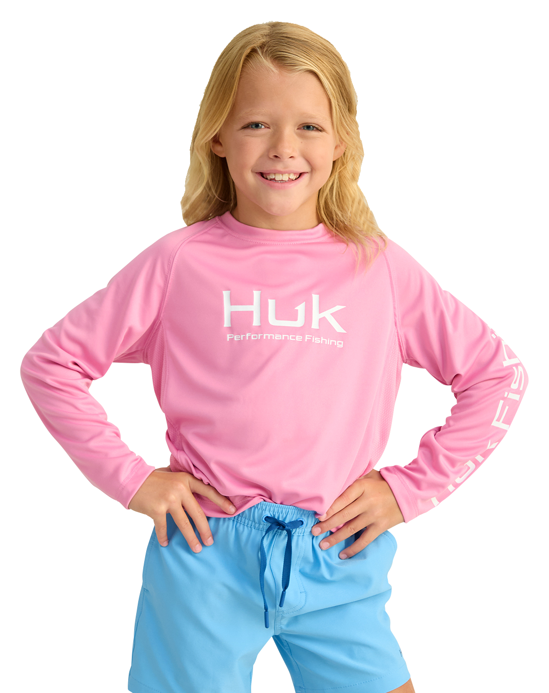 HUK Pursuit Solid Long-Sleeve T-Shirt for Kids