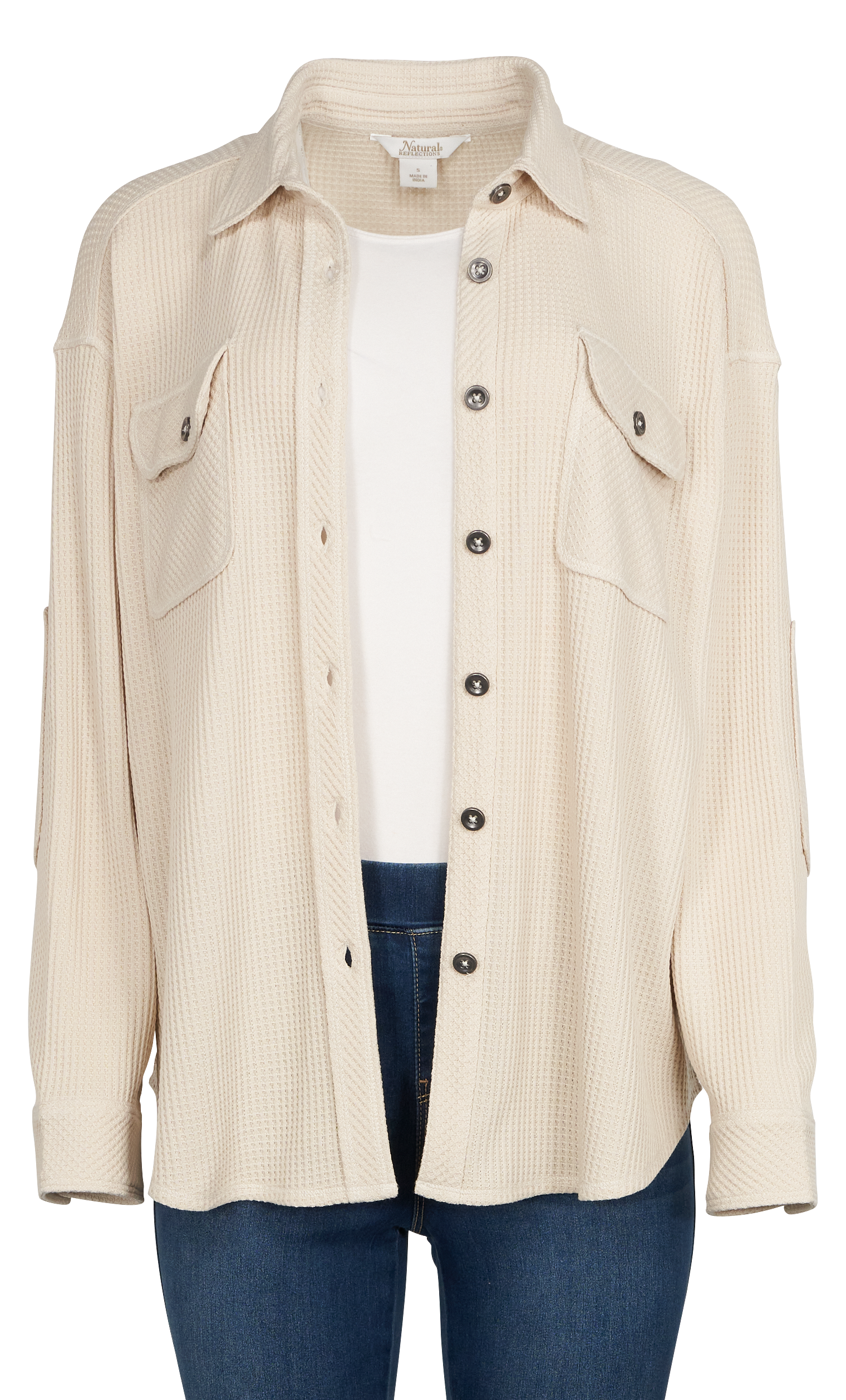 NATURAL REFLECTIONS Timberline Waffle Long-Sleeve Shirt Jacket