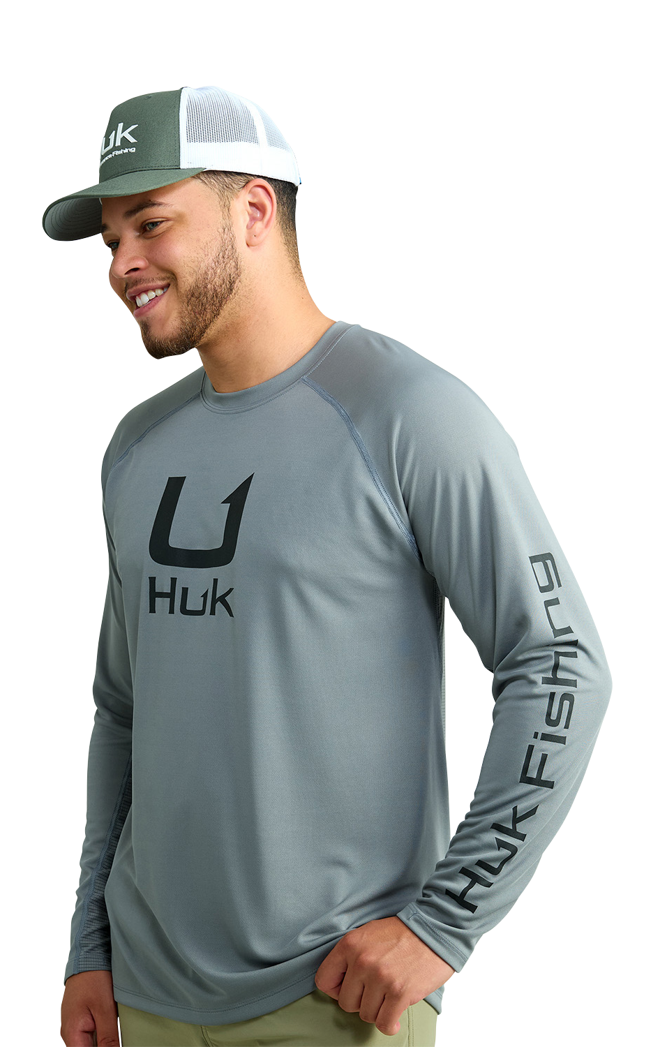 Image of Huk Icon Crew-Neck Long-Sleeve Shirt - Night Owl