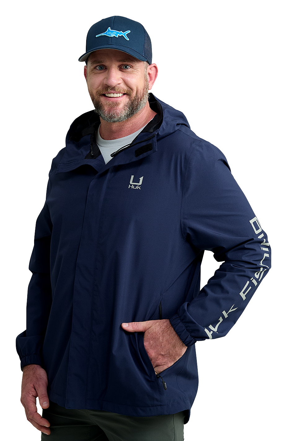 Image of Huk Storm Jacket for Men - Naval Academy - S