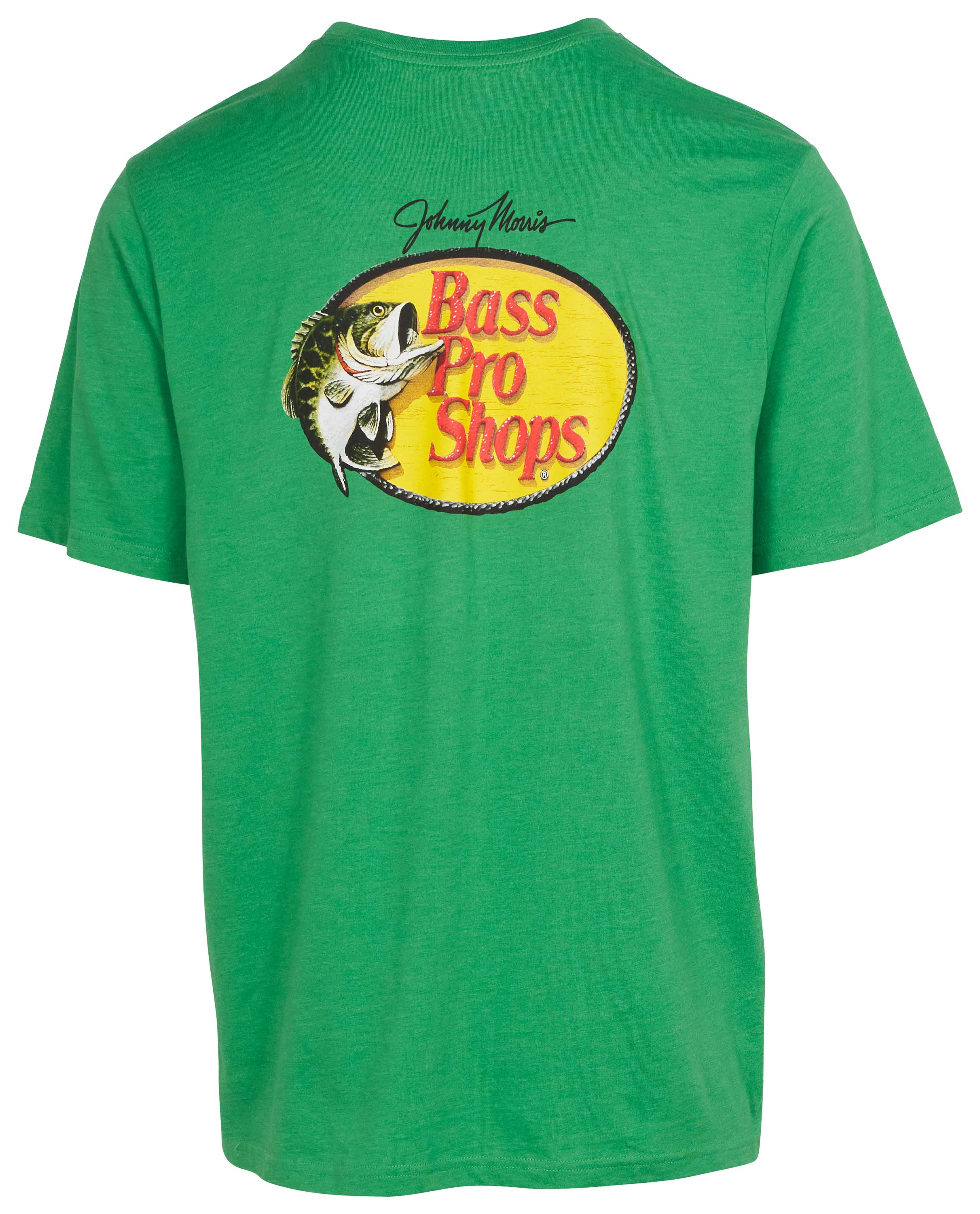 Image of Bass Pro Shops Woodcut Logo Short-Sleeve Pocket T-Shirt for Men - Kelly Green