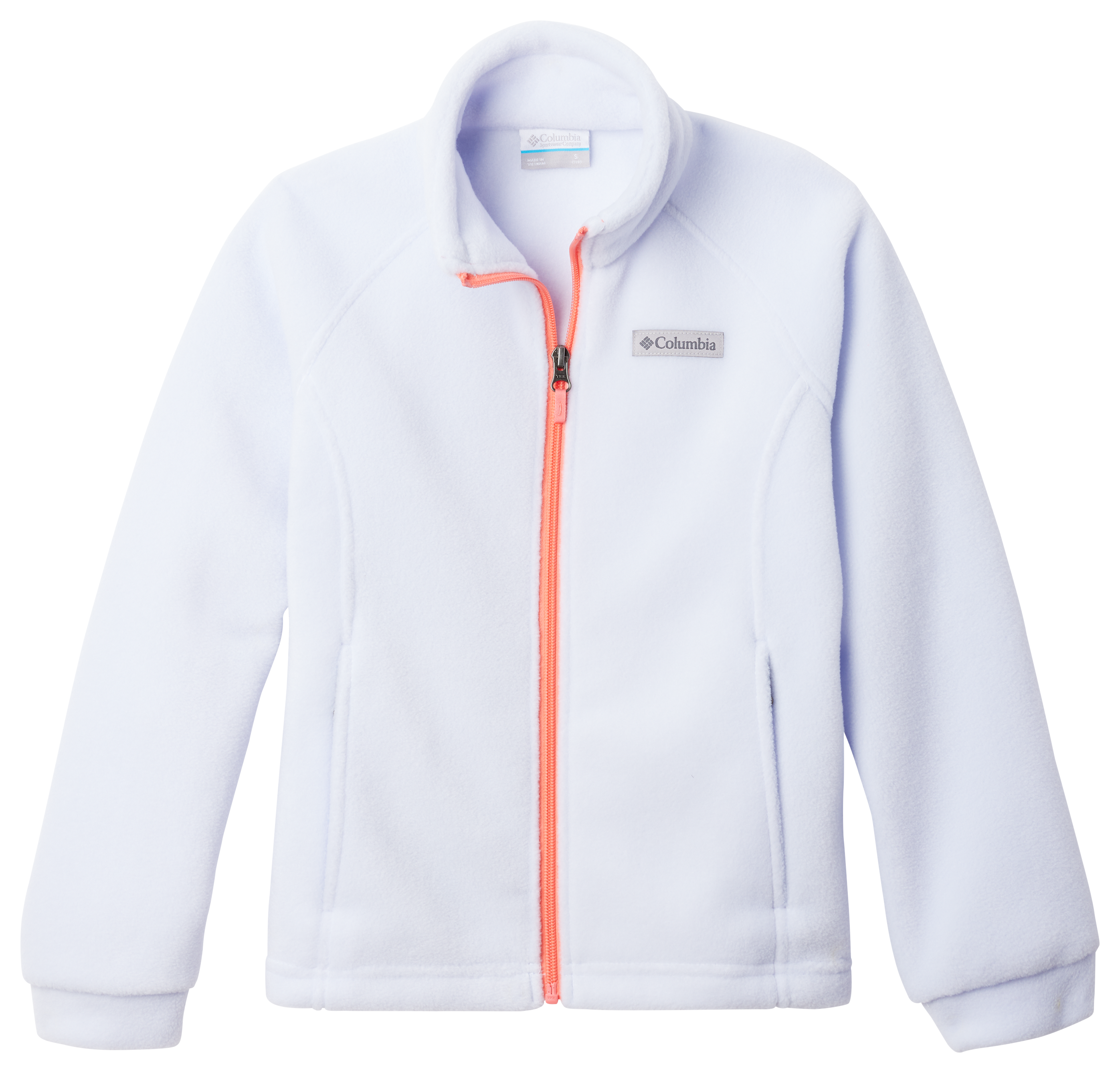 Image of Columbia Benton Springs Fleece Jacket for Kids - Snowdrift - M