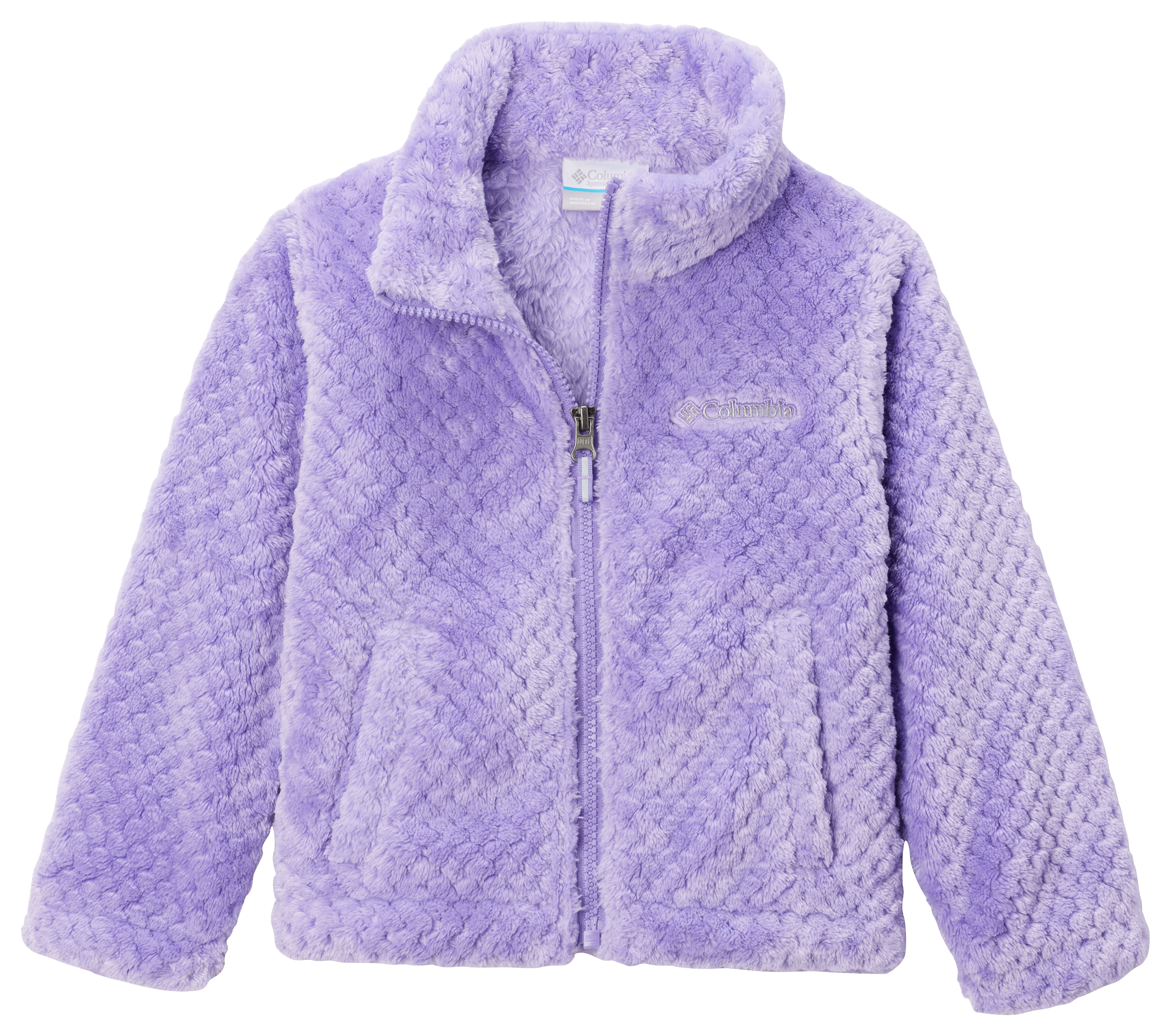 Image of Columbia Fire Side Sherpa Full-Zip Jacket for Toddlers - Paisley Purple - 2T