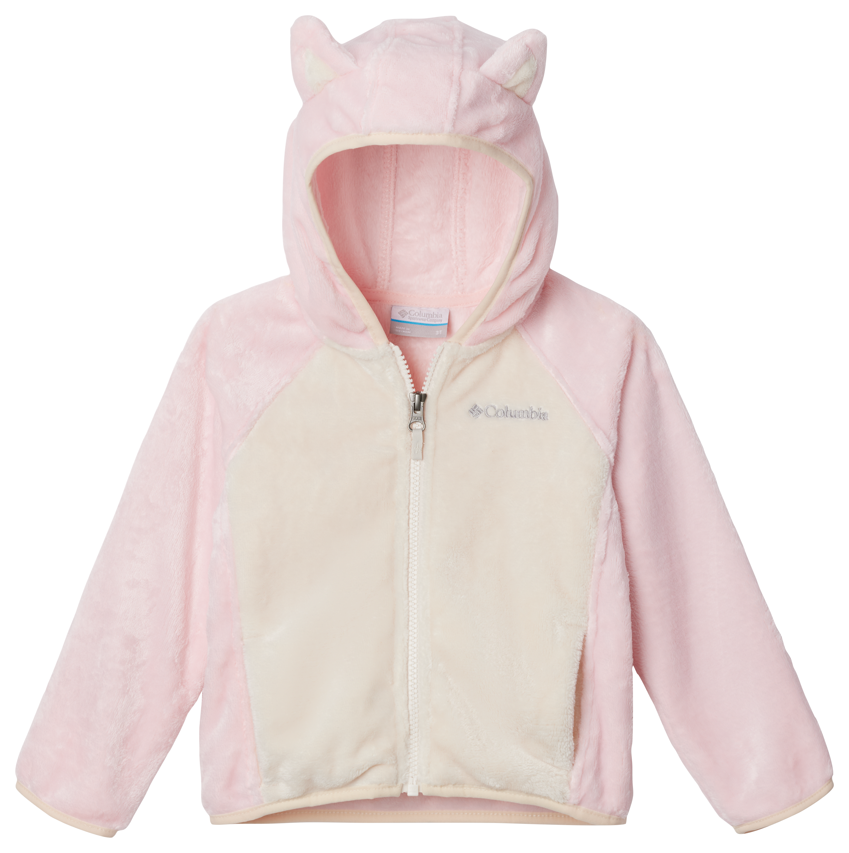 Columbia Foxy Baby Sherpa Full-Zip Jacket for Babies - Satin Pink/Chalk - 12-18 Months