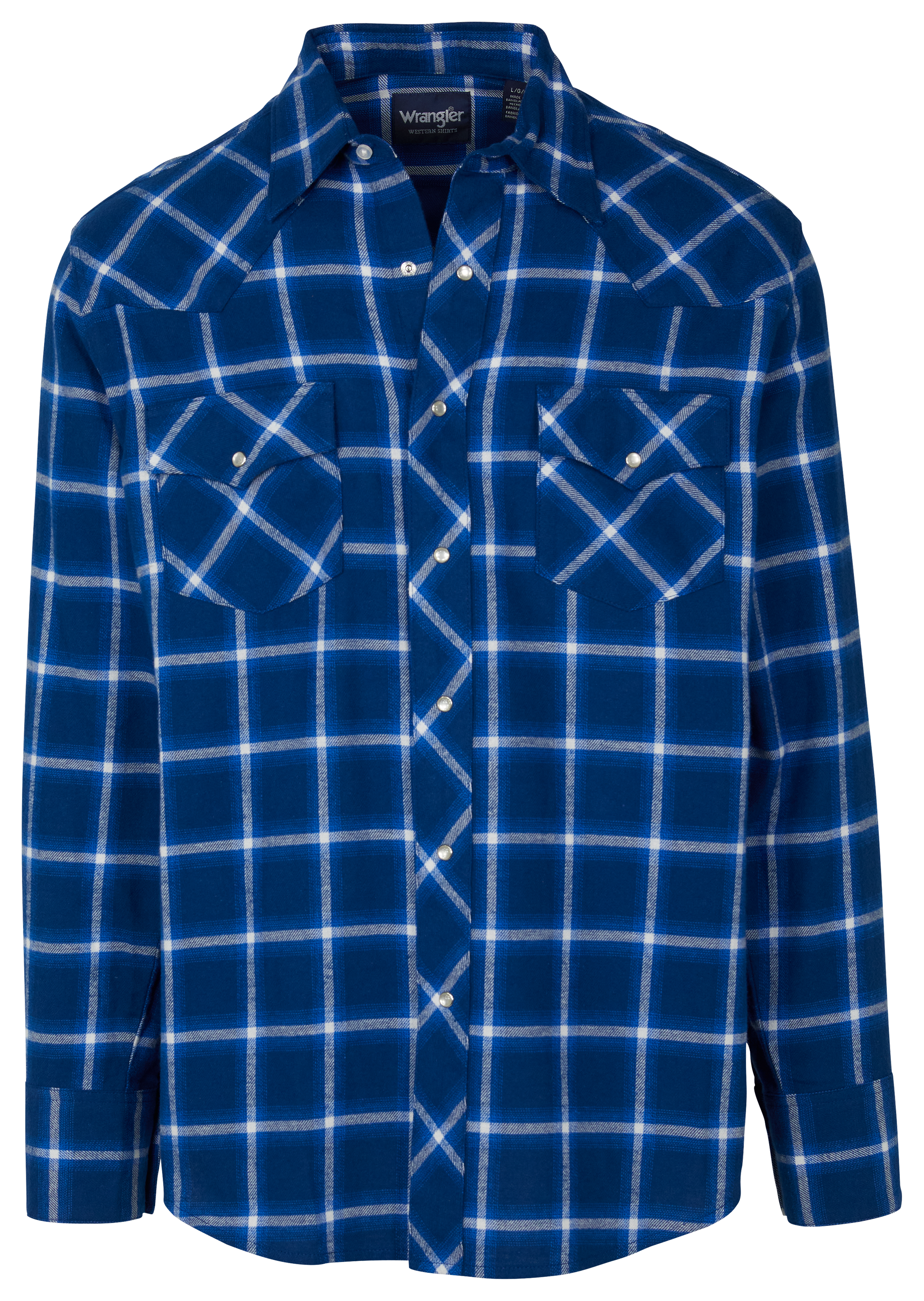 WRANGLER Sport Western Long-Sleeve Flannel Shirt for Men