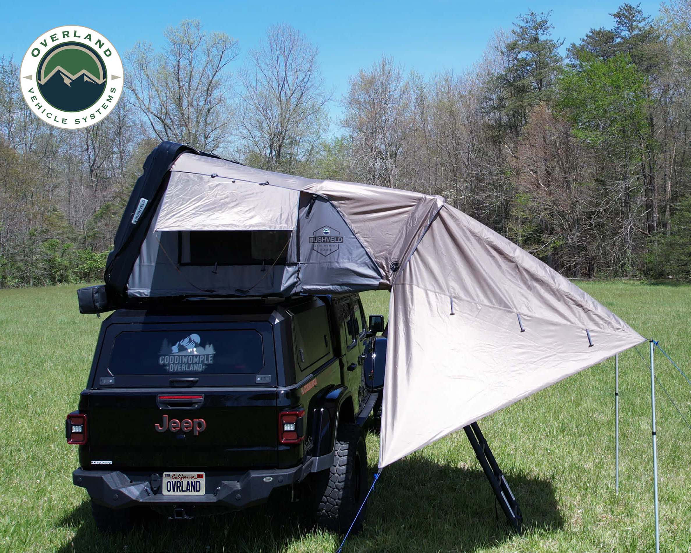 Image of Overland Vehicle Systems Bushveld 4-Person Roof Top Tent Awning