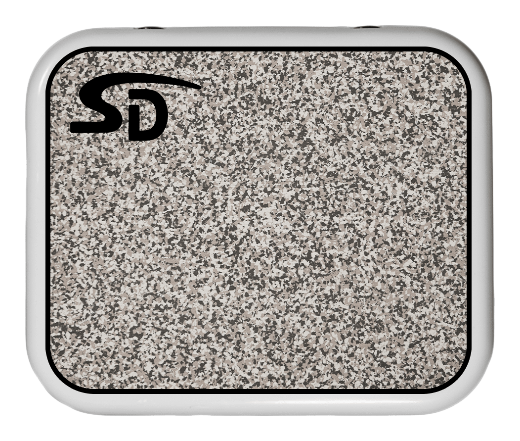 Image of SeaDek Cooler Pad for YETI Roadie 24 - Snow Camo/Black