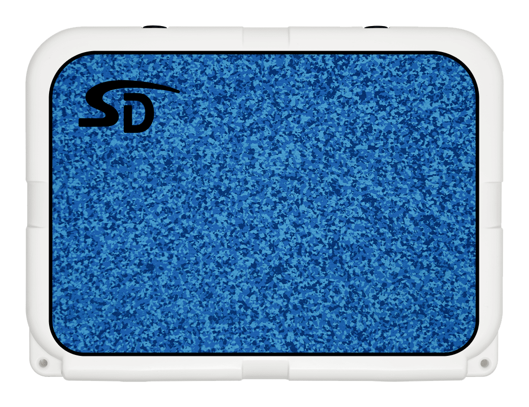 Image of SeaDek Cooler Pad for YETI Tundra 35 - Aqua Camo/Black