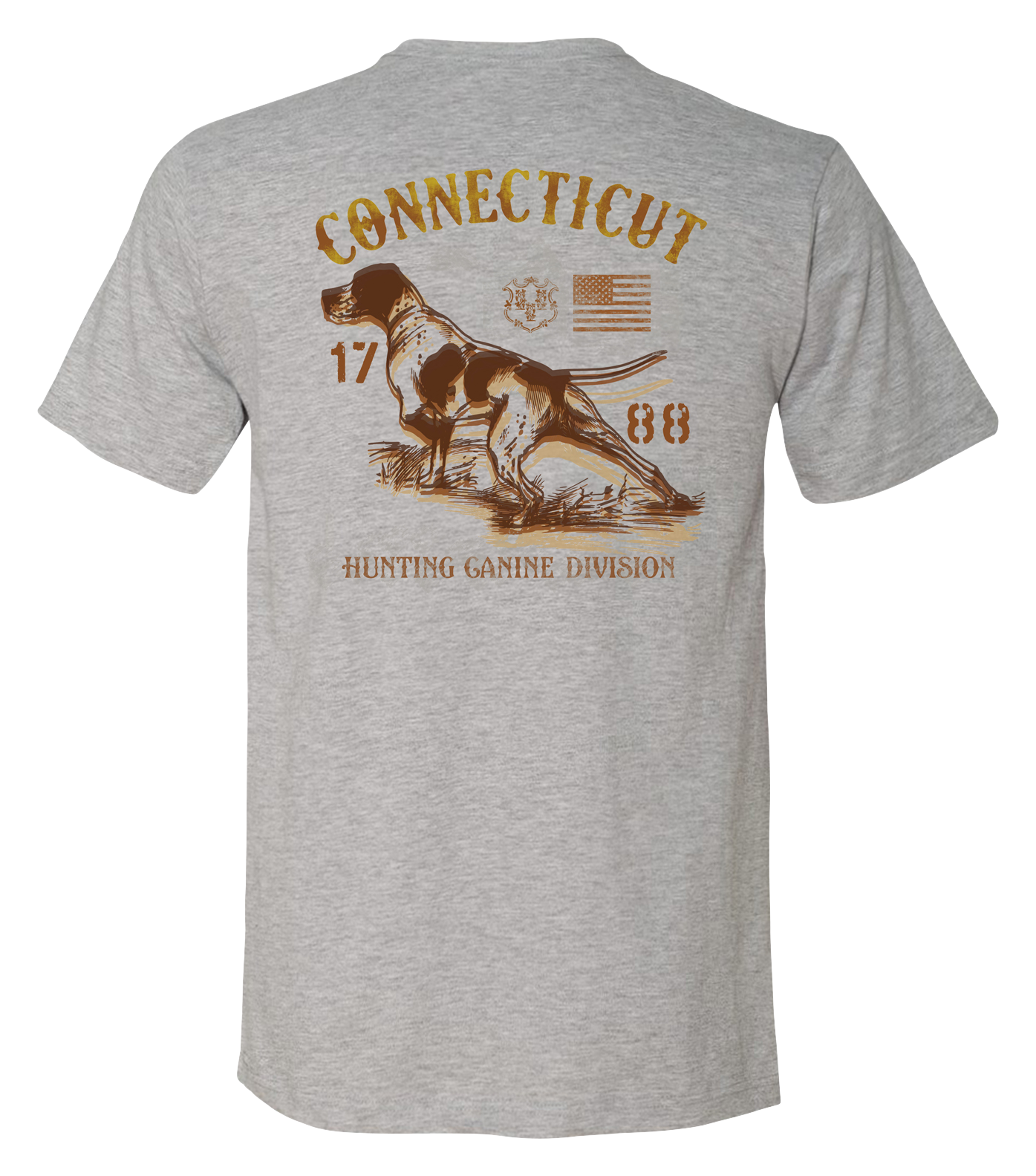 Image of Bass Pro Shops Hunting Lifestyle State Graphic Short-Sleeve T-Shirt for Men - Connecticut