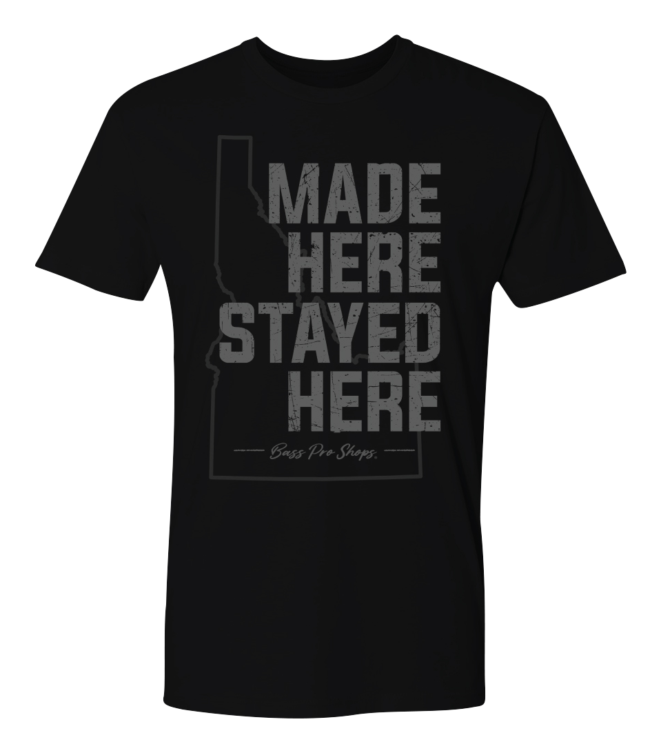Image of Bass Pro Shops Made Here Graphic Short-Sleeve T-Shirt for Men - ID/Black - XL