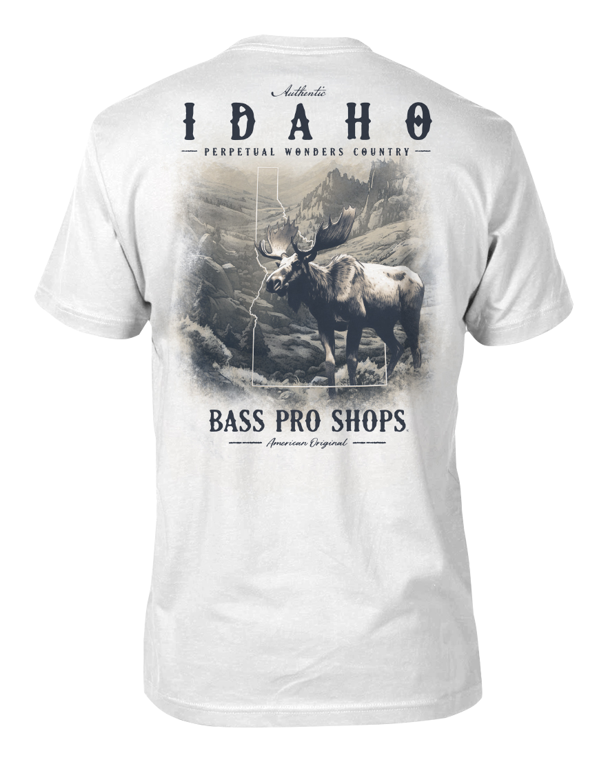 Image of Bass Pro Shops Scene Scape Short-Sleeve T-Shirt for Men - ID/White