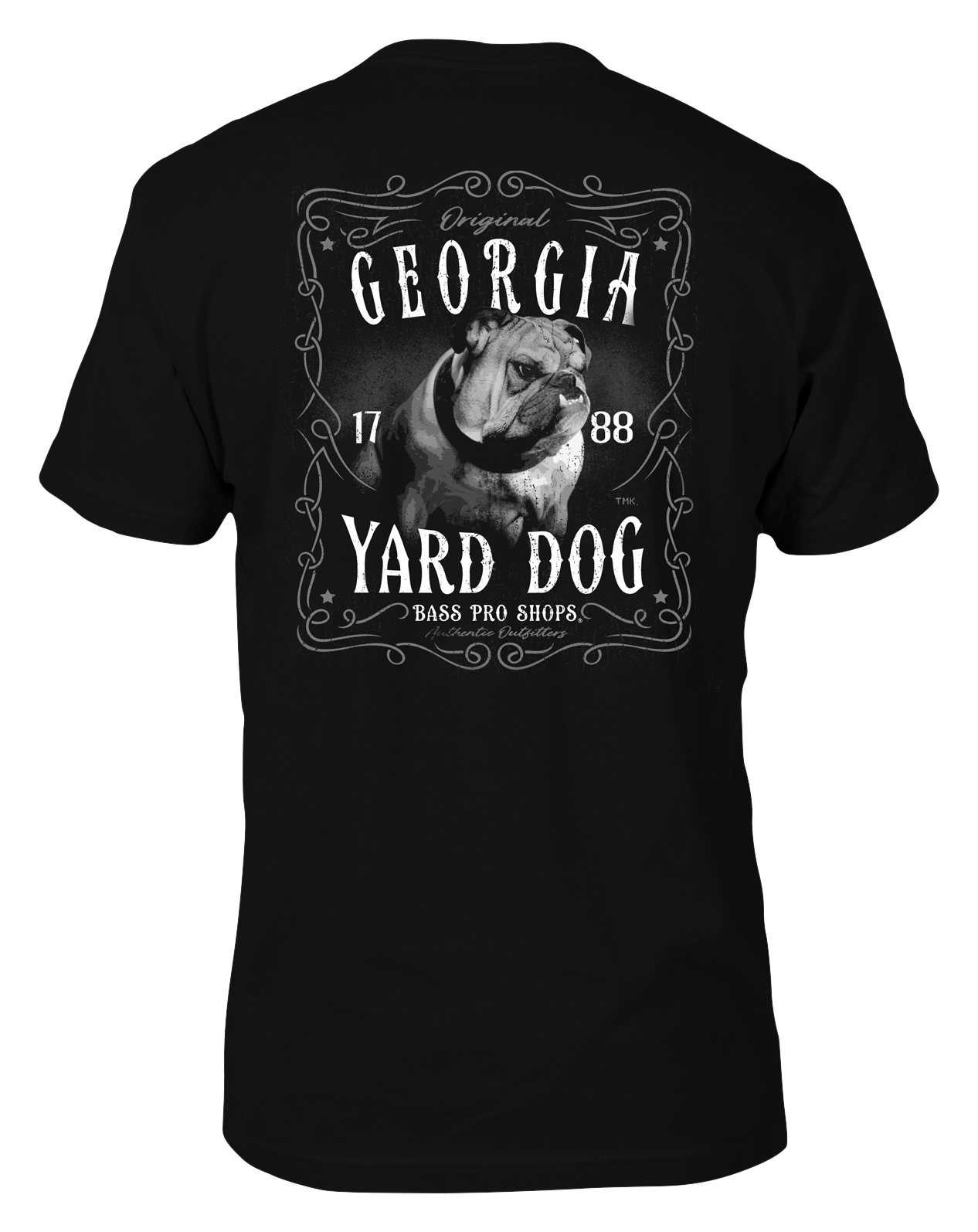 Image of Bass Pro Shops State Yard Dog Short-Sleeve T-Shirt for Men - GA/Black - M