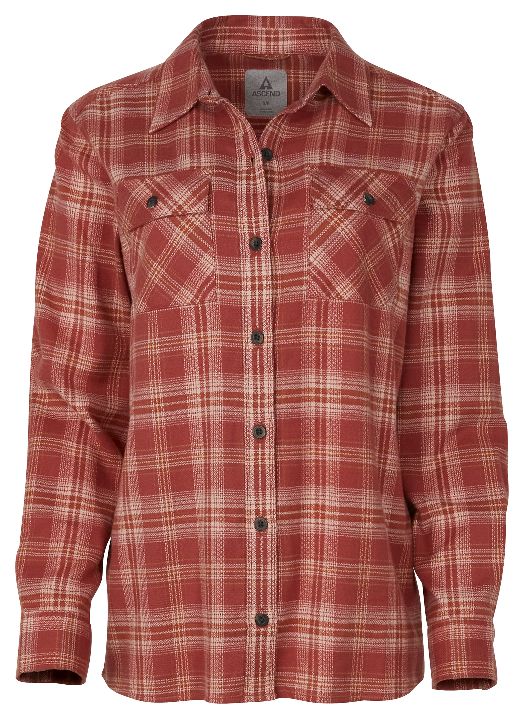 Image of Ascend Finn Organic Cotton Long-Sleeve Shirt - Marsala