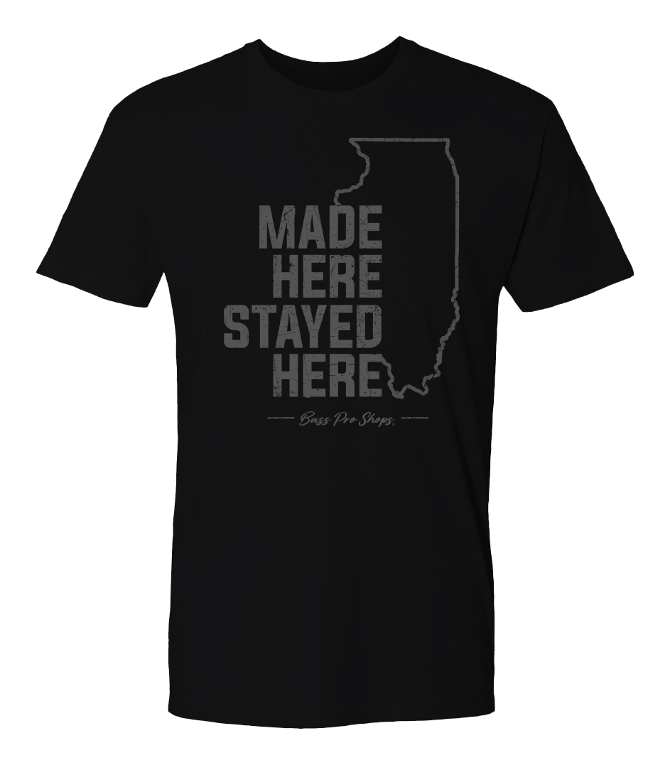 Image of Bass Pro Shops Made Here Graphic Short-Sleeve T-Shirt for Men - IL/Black - 2XL