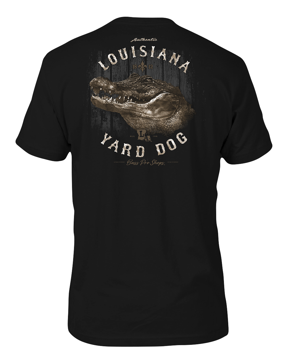 Image of Bass Pro Shops State Yard Dog Short-Sleeve T-Shirt for Men - LA/Black - M