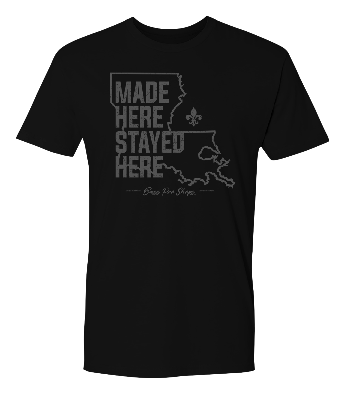 Image of Bass Pro Shops Made Here Graphic Short-Sleeve T-Shirt for Men - LA/Black - XL