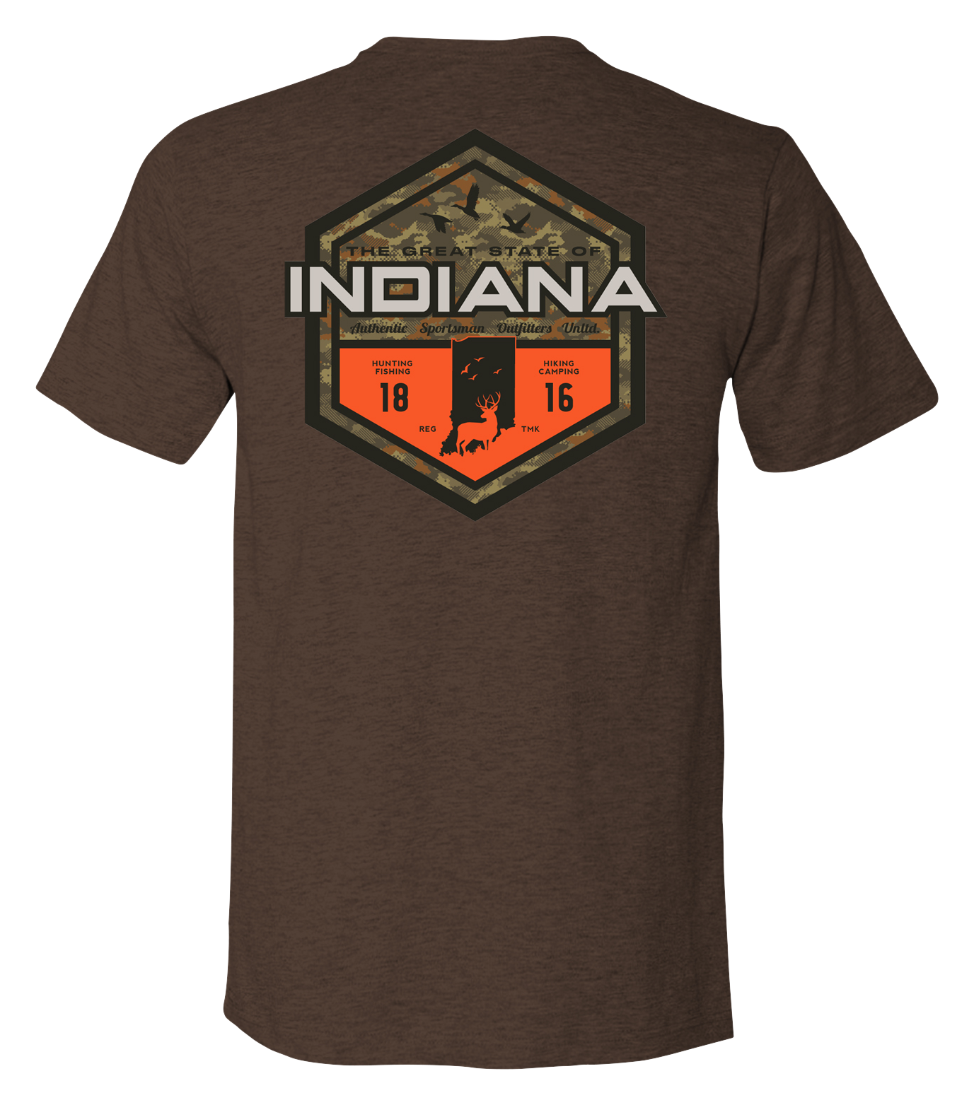 Image of Bass Pro Shops Sportsman's Badge Short-Sleeve T-Shirt for Men - IN/Heather Brown