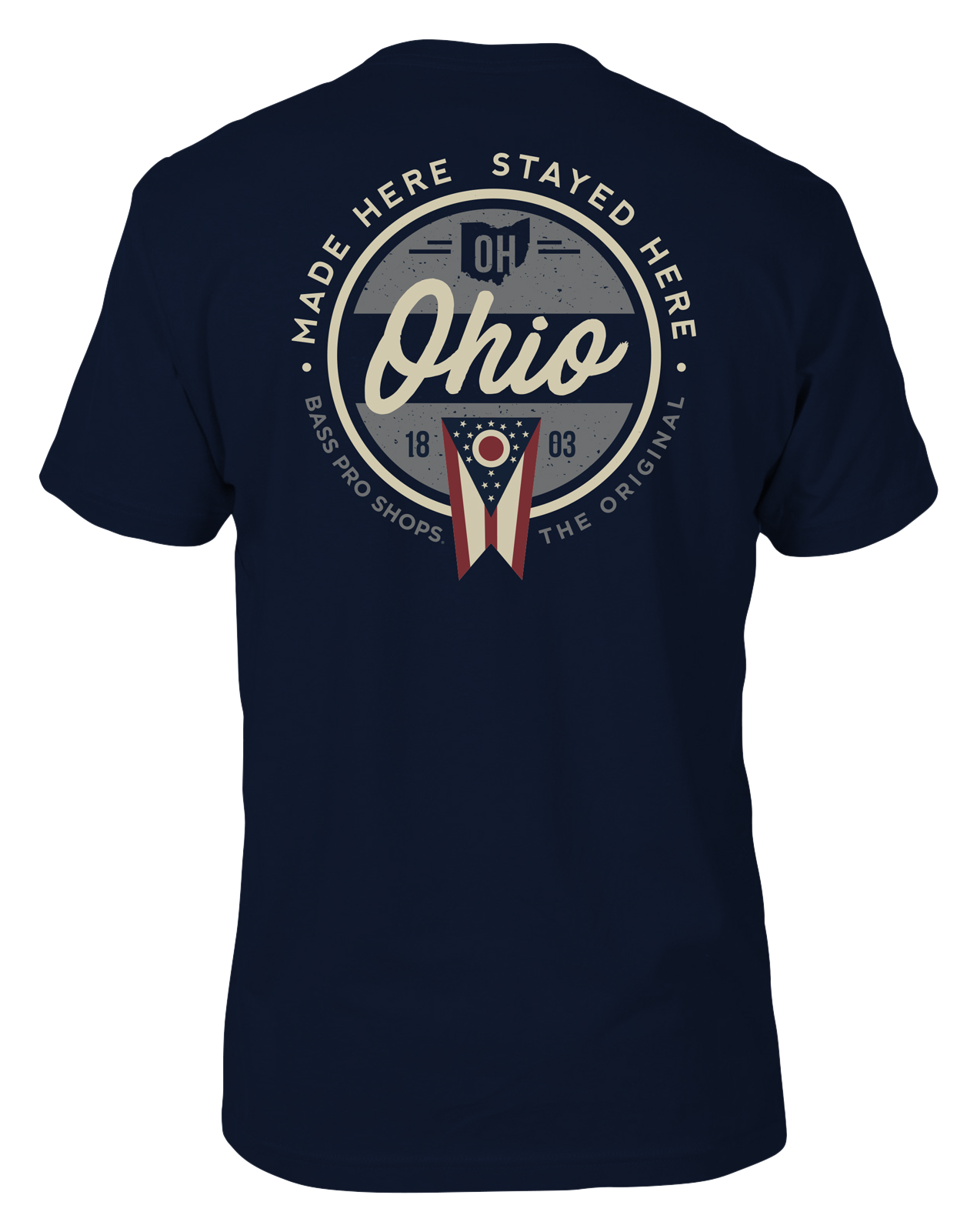 Image of Bass Pro Shops Made Here Graphic Short-Sleeve T-Shirt for Men - OH/Navy