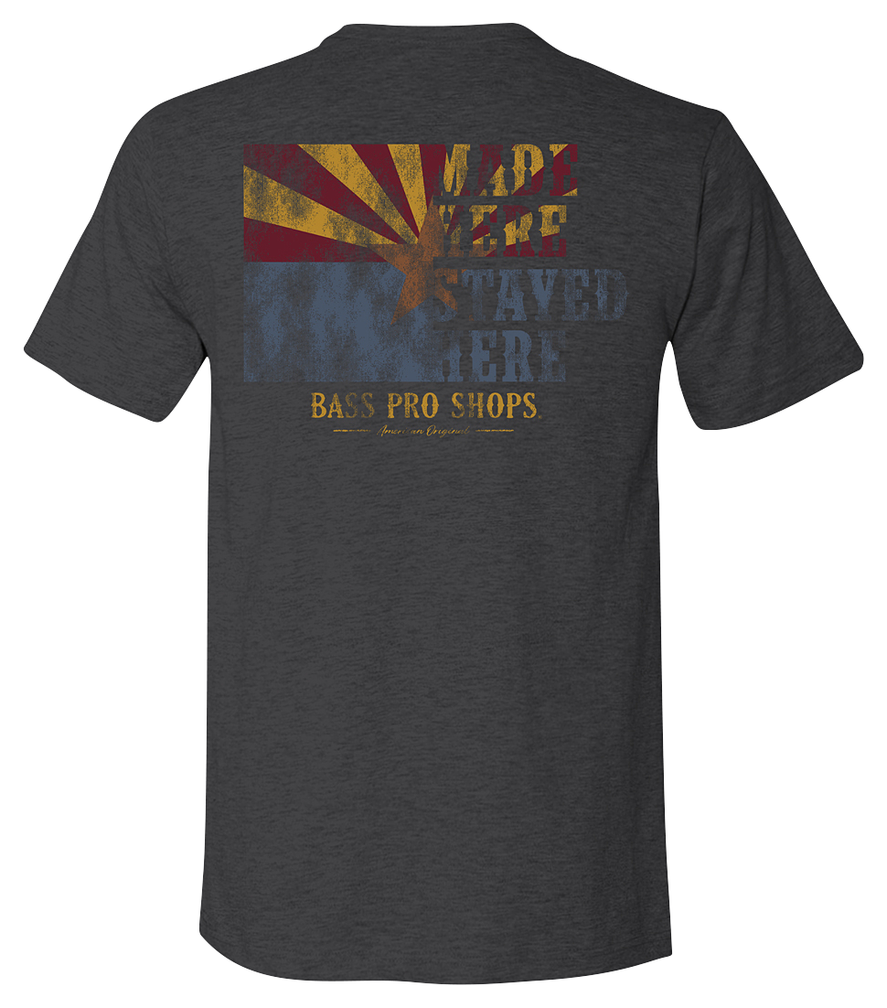 Image of Bass Pro Shops Made Here Graphic Short-Sleeve T-Shirt for Men - AZ/Charcoal