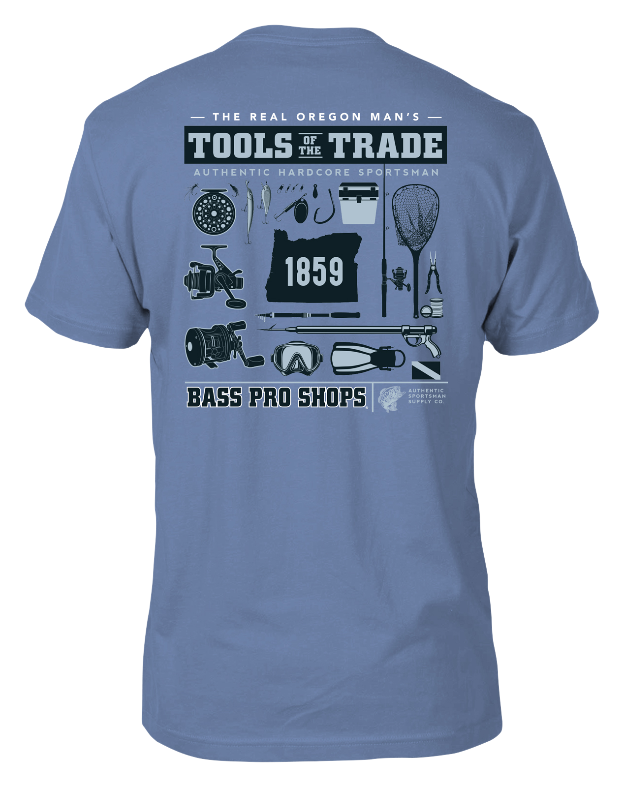 Image of Bass Pro Shops Tools of the Trade Short-Sleeve T-Shirt for Men - Infinity - Oregon