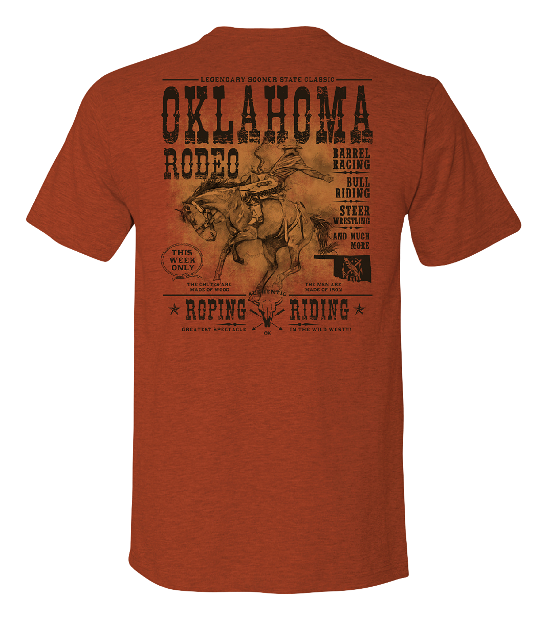 Image of Bass Pro Shops Rodeo Poster Short-Sleeve T-Shirt for Men