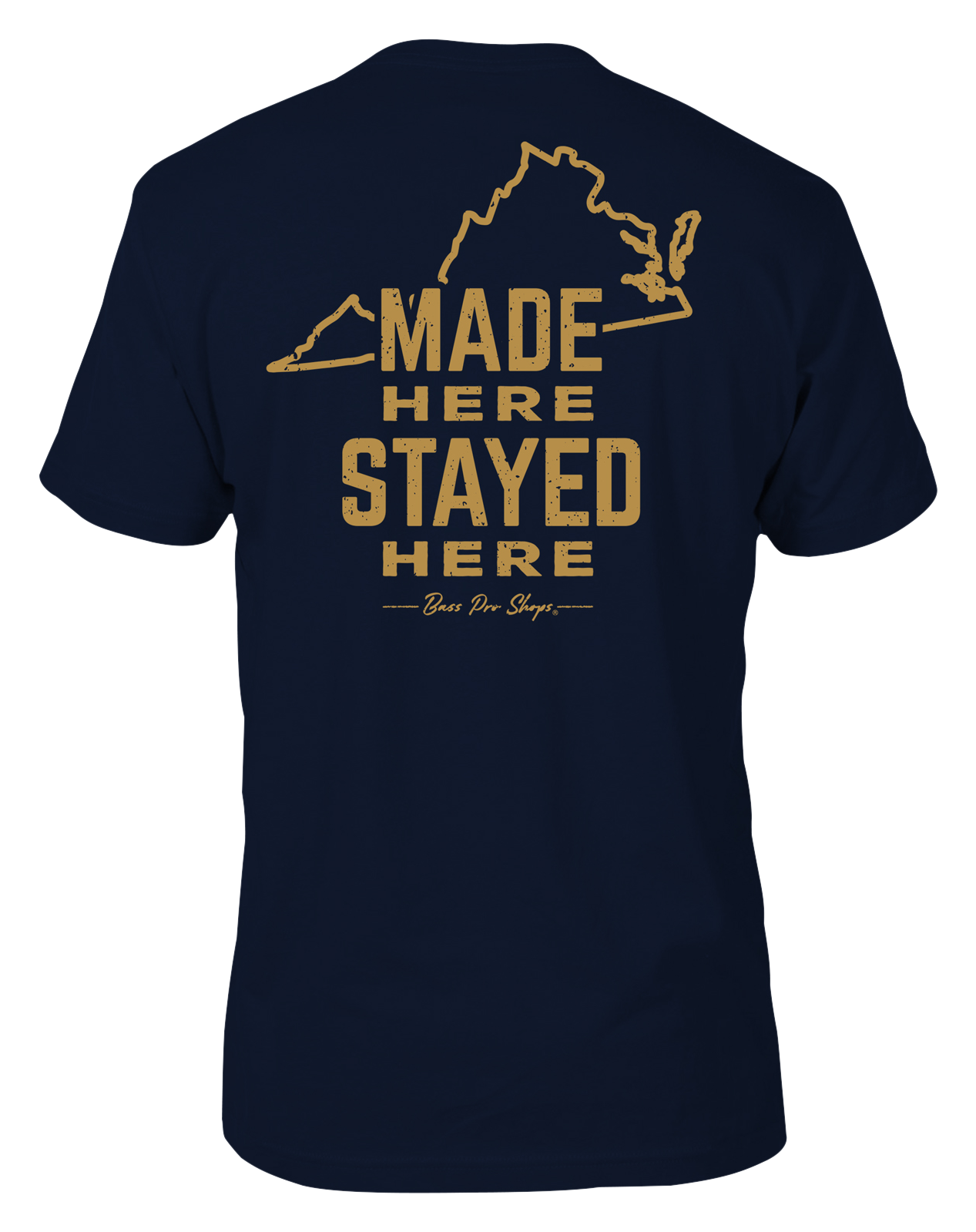 Image of Bass Pro Shops Made Here Graphic Short-Sleeve T-Shirt for Men - VA/Charcoal
