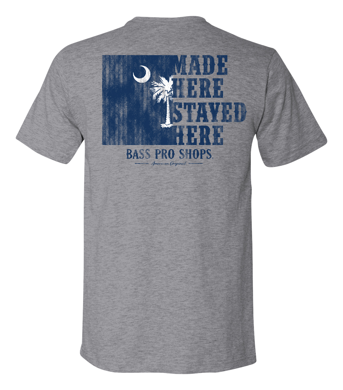 Image of Bass Pro Shops Made Here Graphic Short-Sleeve T-Shirt for Men - SC/Heather Gray