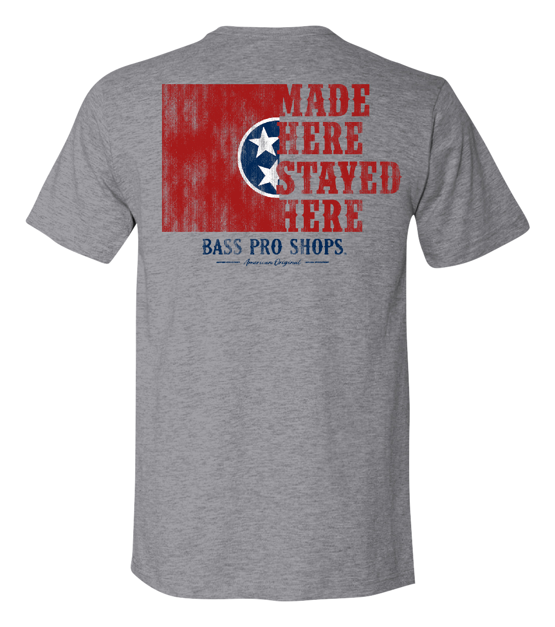 Image of Bass Pro Shops Made Here Graphic Short-Sleeve T-Shirt for Men - TN/Heather Gray