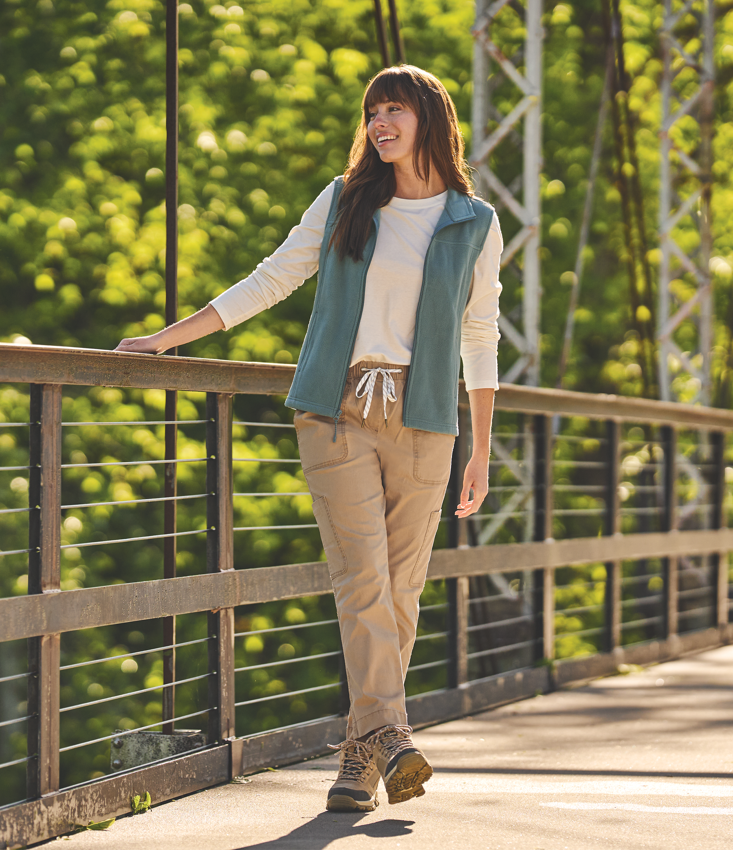 Image of Natural Reflections Overland Full-Zip Fleece Vest for Ladies - Goblin Blue - XL