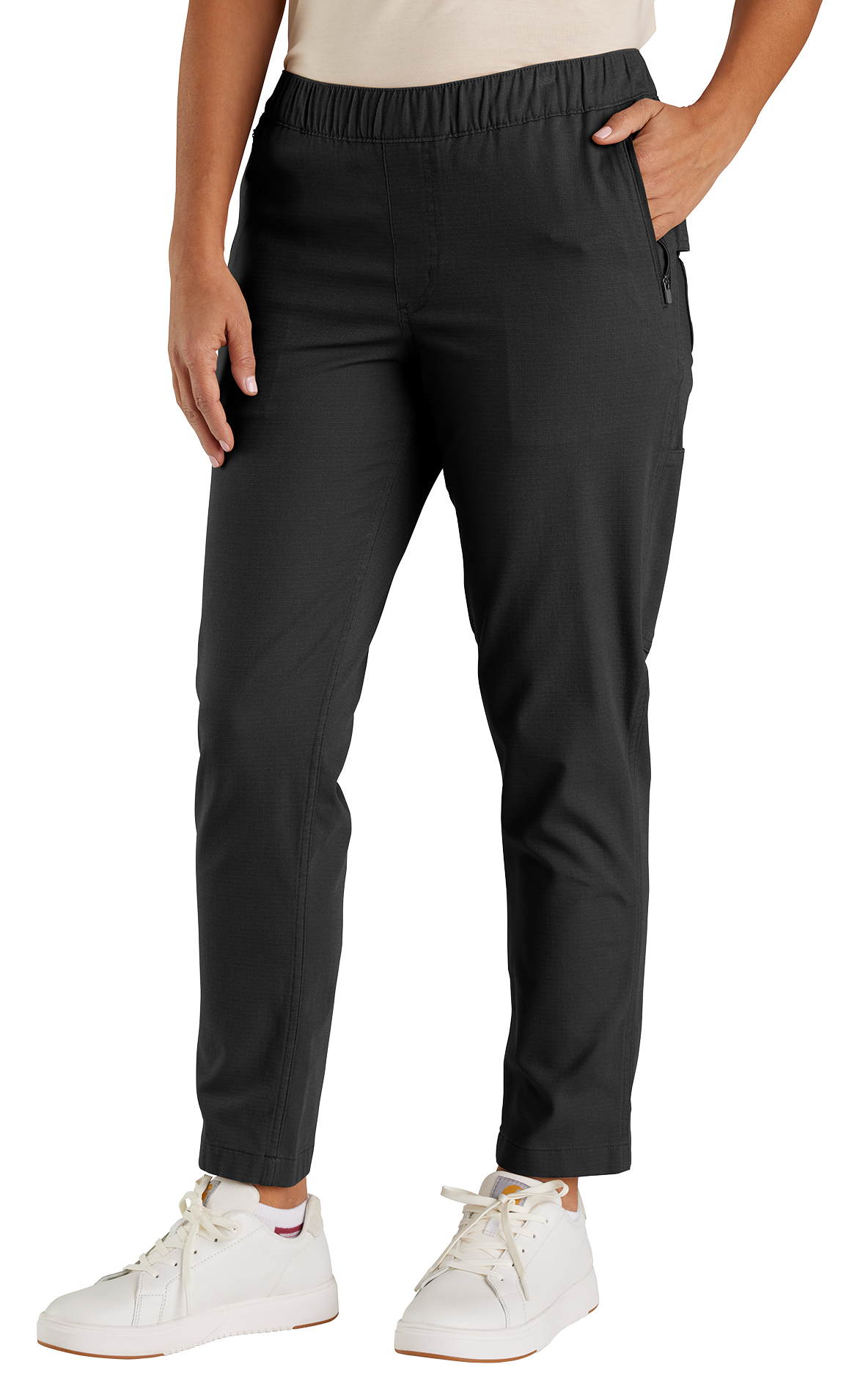 Image of Carhartt Force Relaxed-Fit Ripstop Work Pants for Ladies - Black - XS - Tall