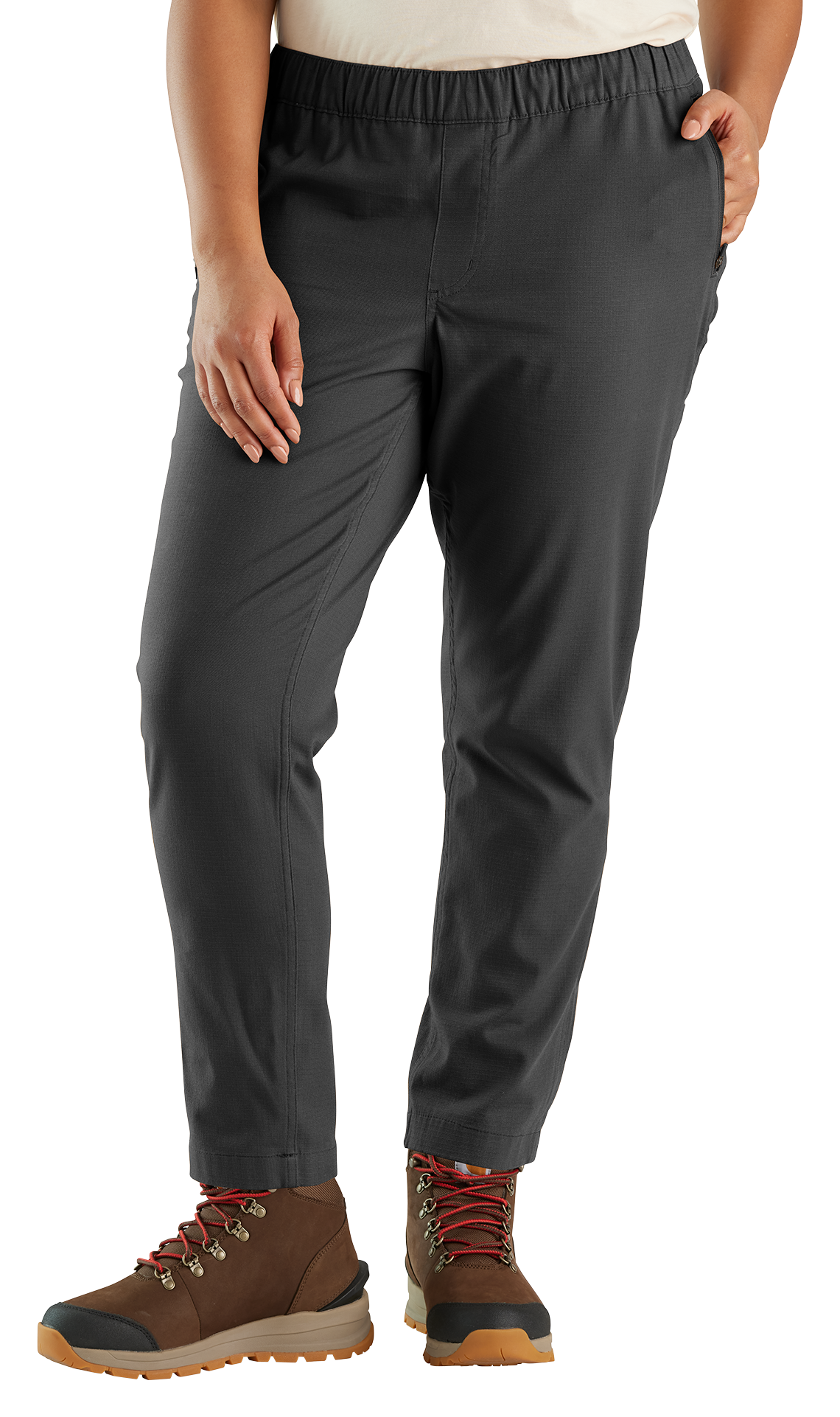 Image of Carhartt Force Relaxed-Fit Ripstop Work Pants for Ladies - Black - 3X - Regular