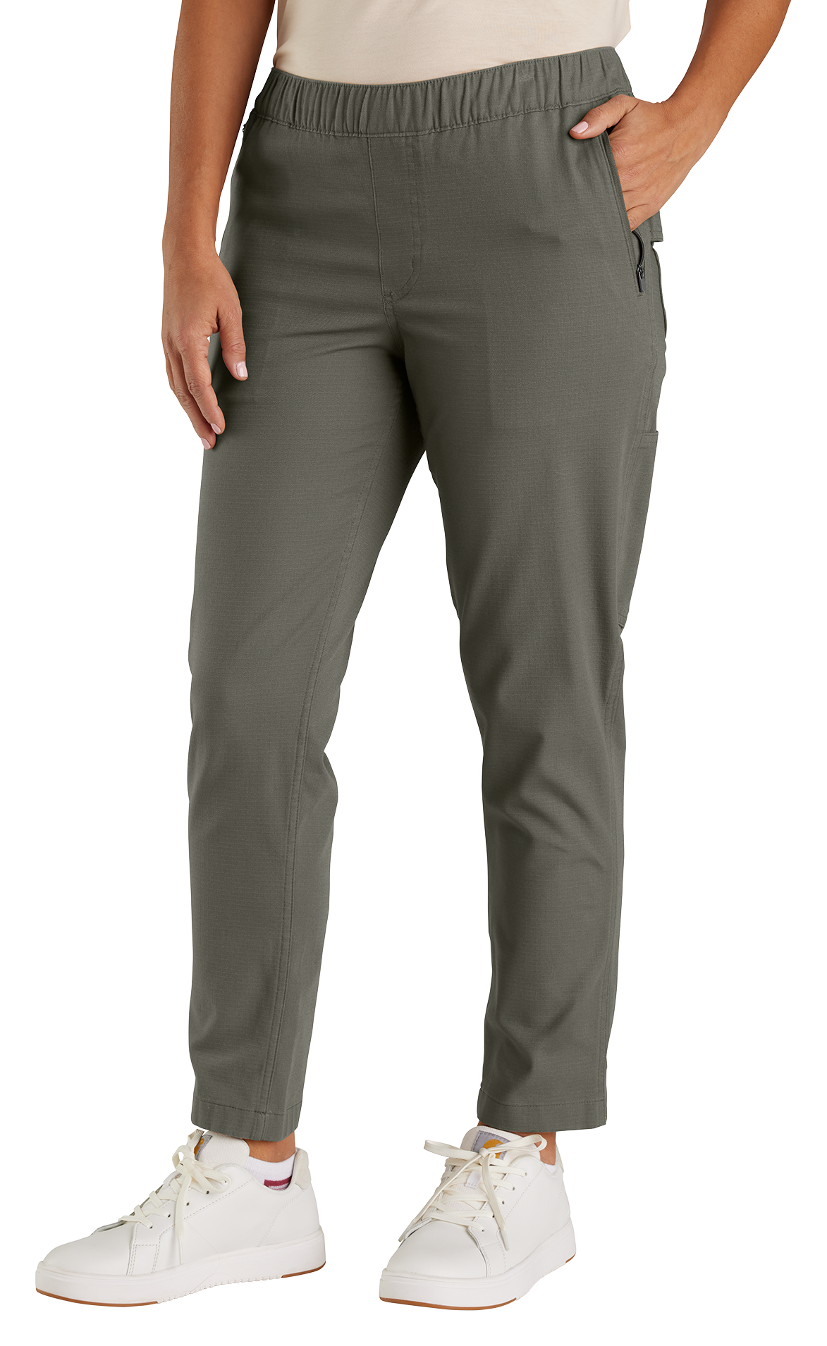 Image of Carhartt Force Relaxed-Fit Ripstop Work Pants for Ladies - Dusty Olive