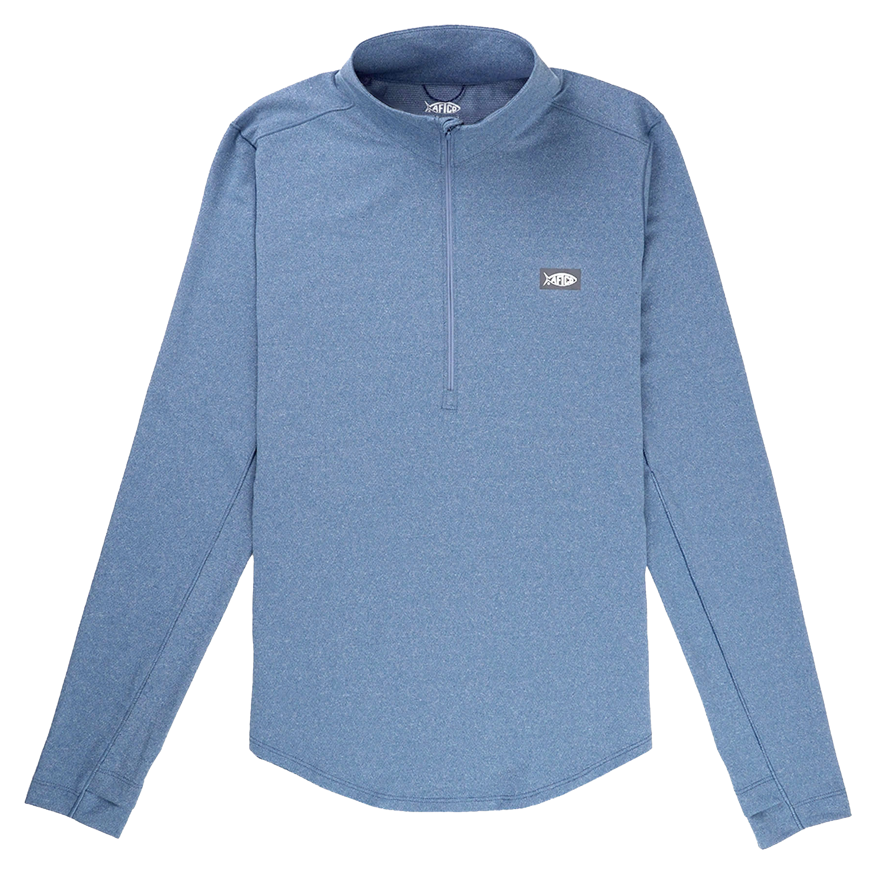 Image of AFTCO Mojeaux Quarter-Zip Performance Long-Sleeve Shirt for Ladies - Bering Sea Heather