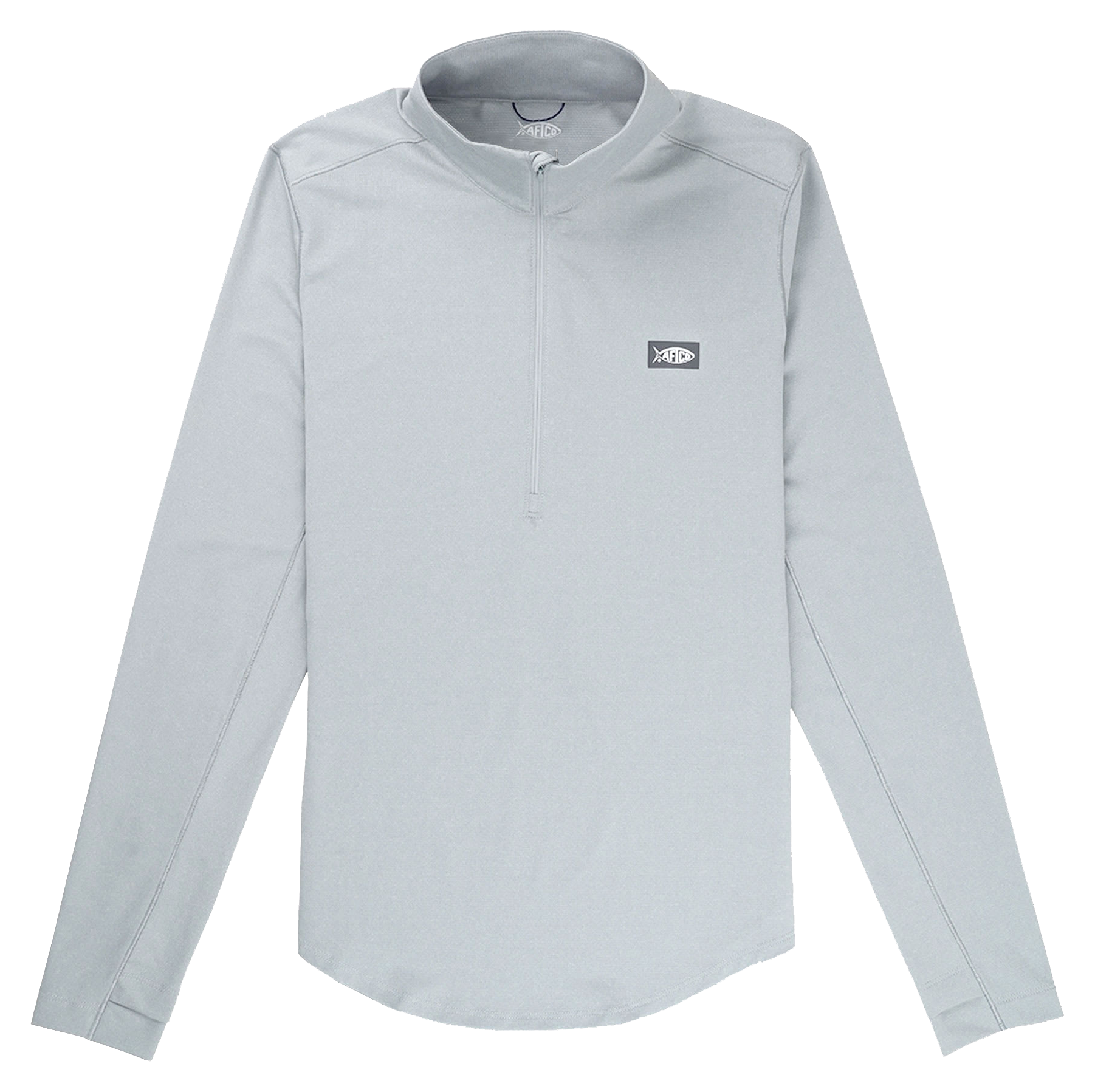 Image of AFTCO Mojeaux Quarter-Zip Performance Long-Sleeve Shirt for Ladies - Harbor Gray Heather