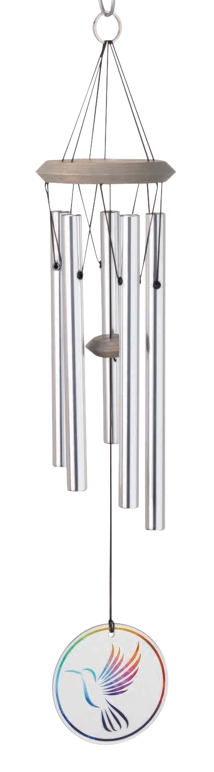 Woodstock Chimes Habitats Glass Hummingbird Wind Chime
