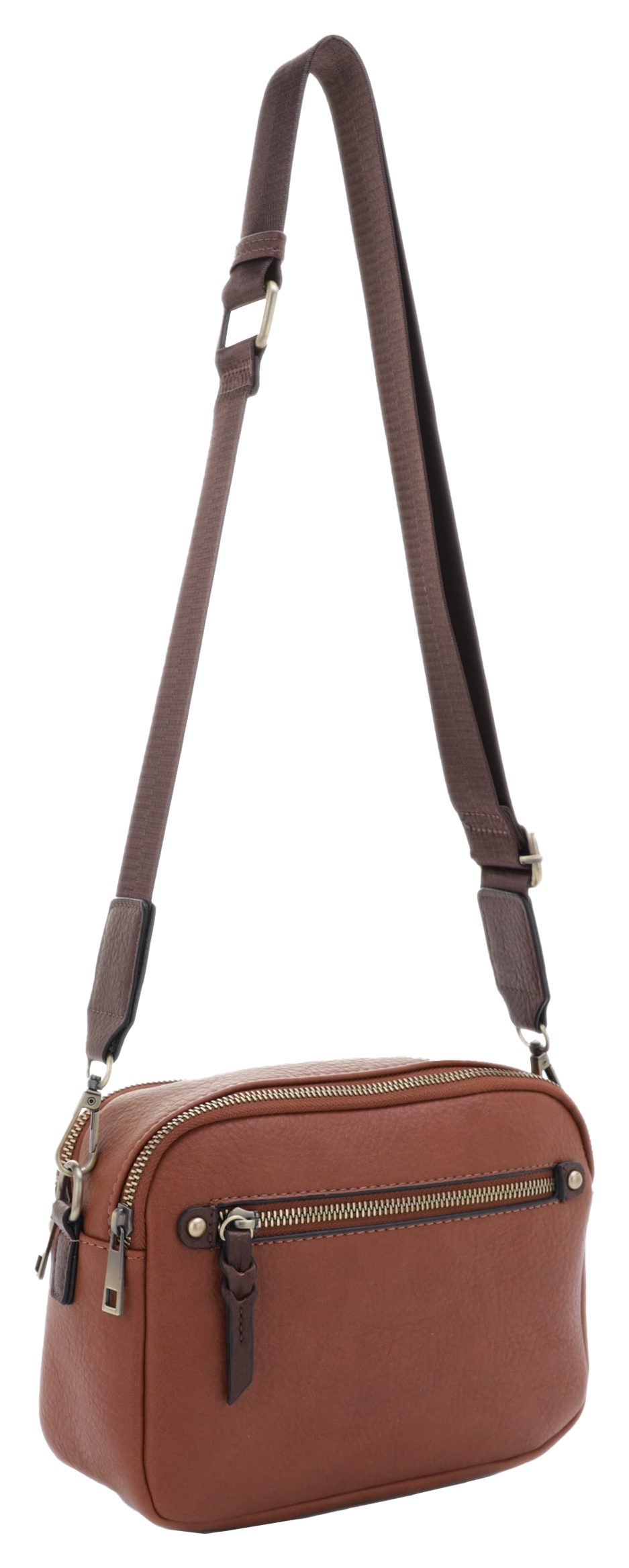 Jessie & James Handbags Beverly Compact Concealed-Carry Crossbody Bag - Brown/Coffee