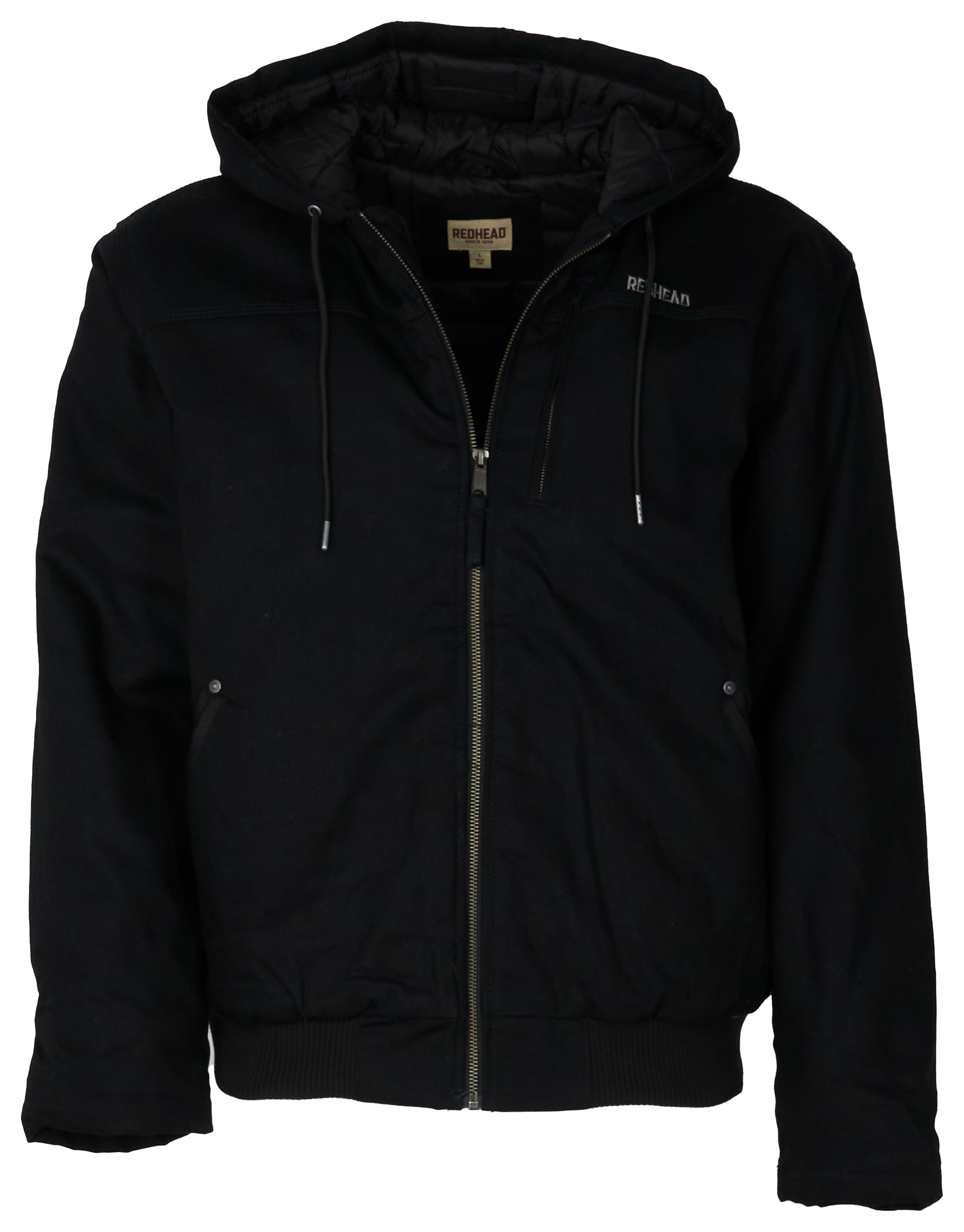 Image of RedHead Pro Series Insulated Canvas Hooded Work Jacket for Men - Raven - M